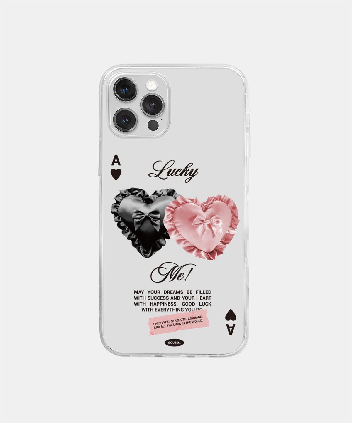 소유템(SOUTEM) Ribbonit Phone Case_Clear