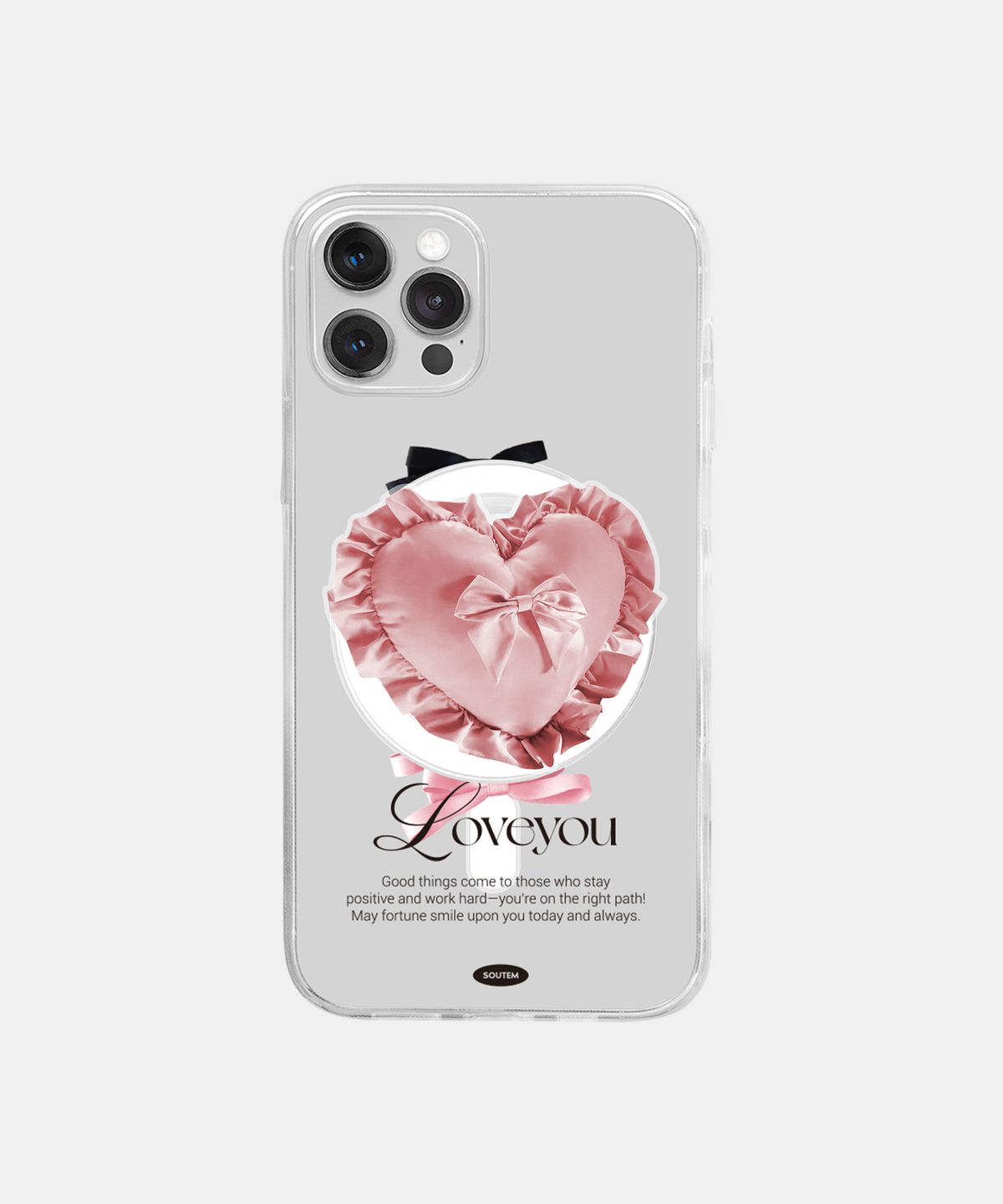 소유템(SOUTEM) [Magsafe] Ribbonit_Clear Phone Case Tok Set