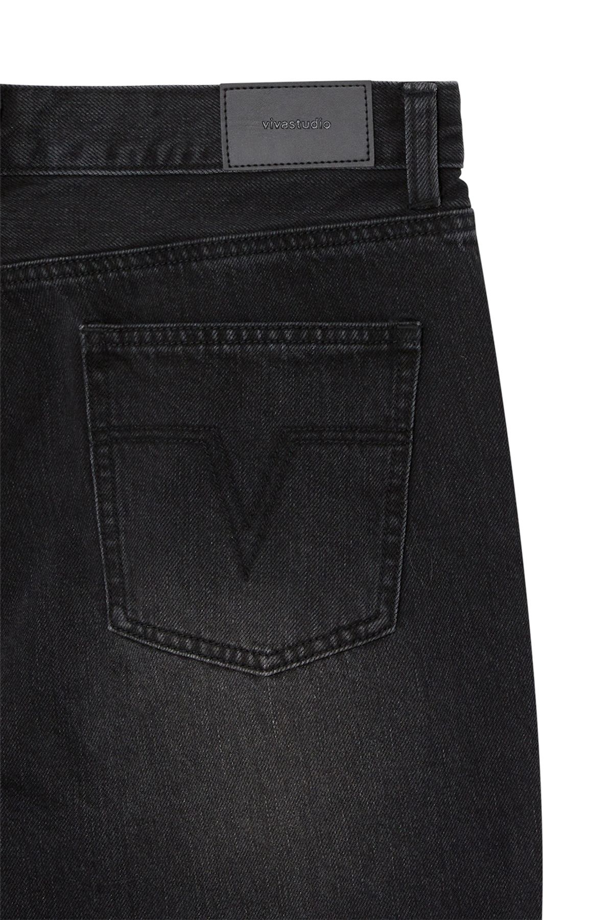비바스튜디오(VIVASTUDIO) VINTAGE FLARED DENIM PANTS [BLACK]