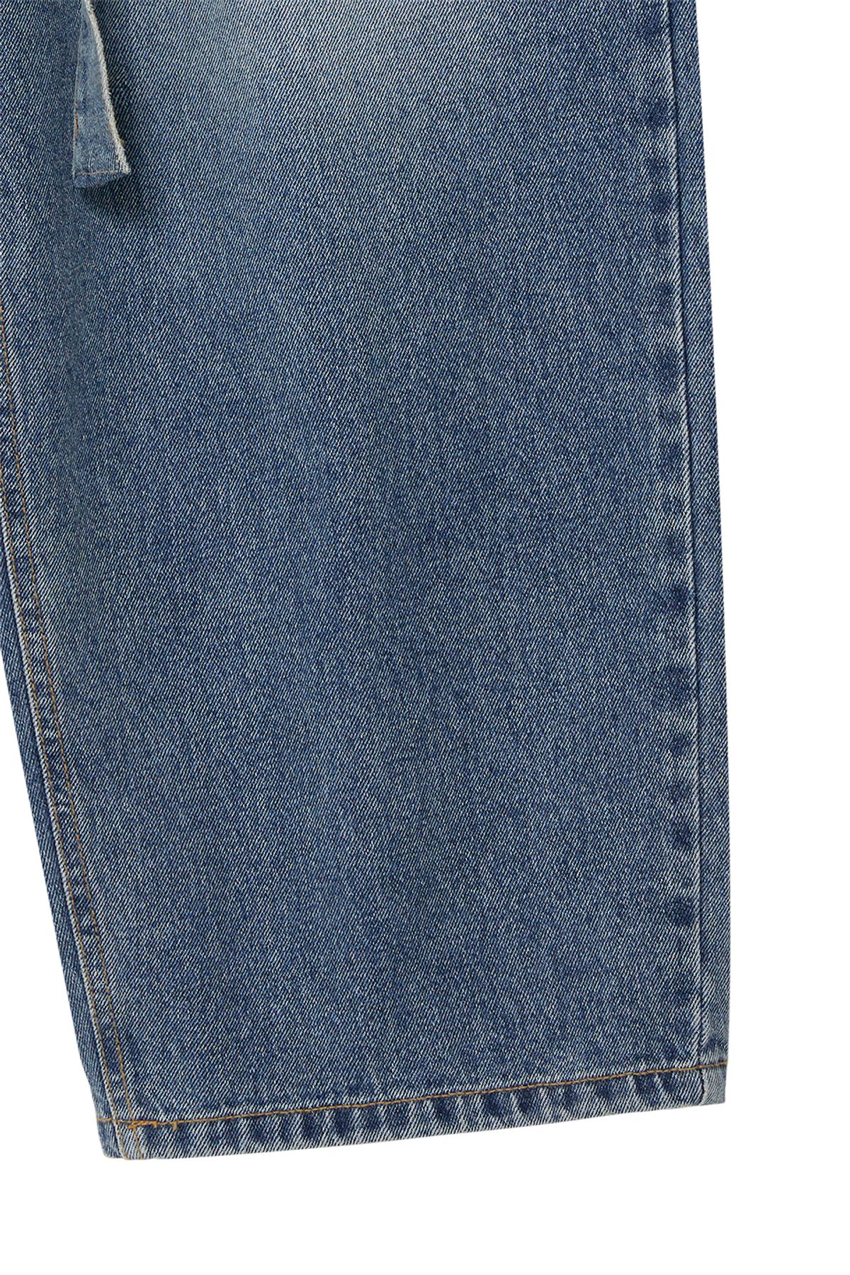 비바스튜디오(VIVASTUDIO) BELTED WIDE DENIM PANTS [BLUE]