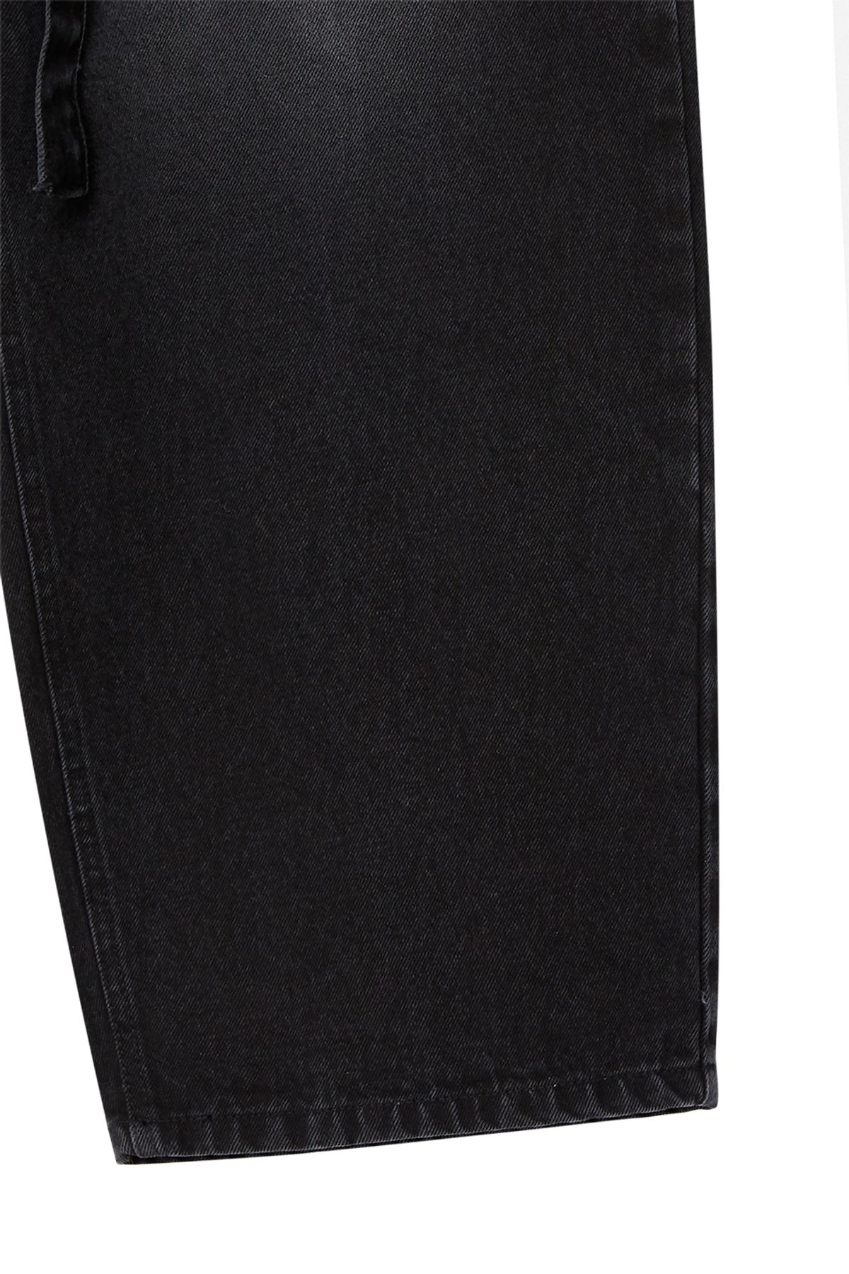비바스튜디오(VIVASTUDIO) BELTED WIDE DENIM PANTS [BLACK]