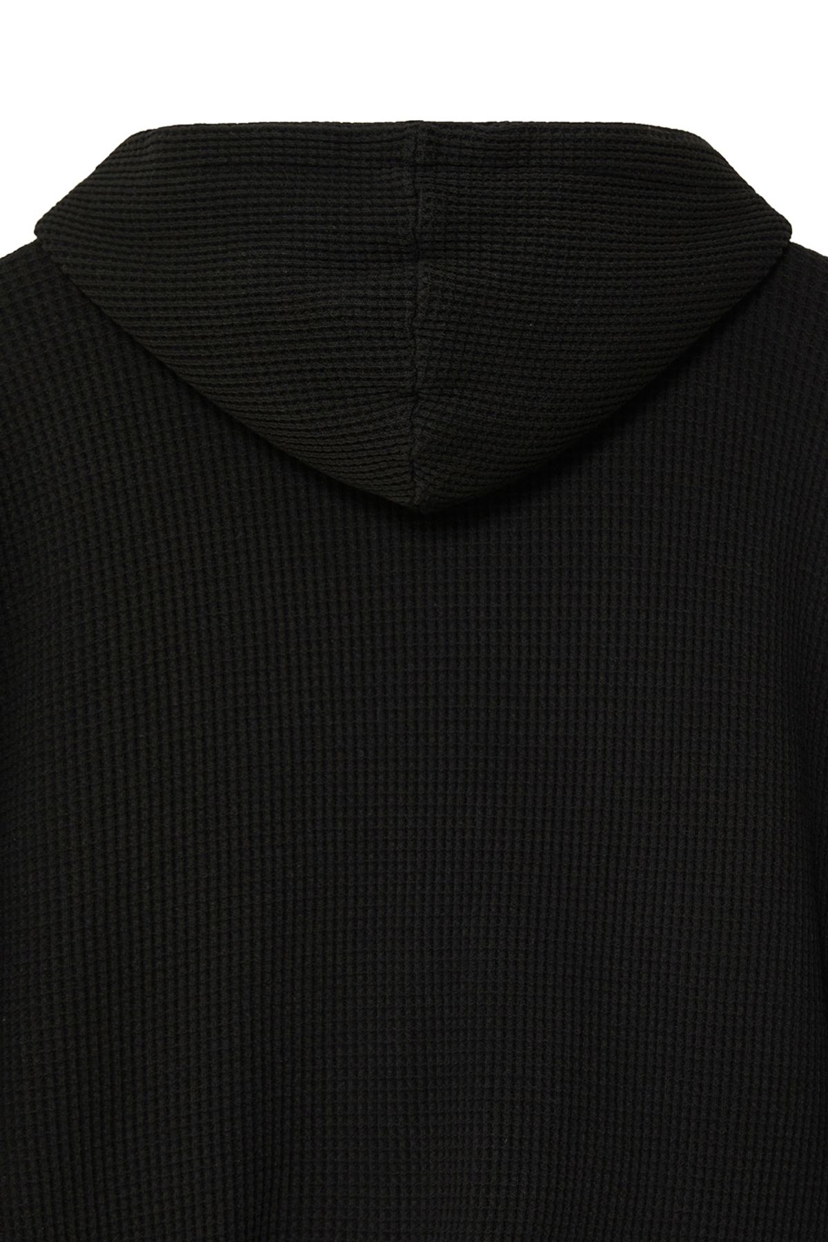 비바스튜디오(VIVASTUDIO) BLACK CAT WAFFLE ZIP-UP HOODIE [BLACK]