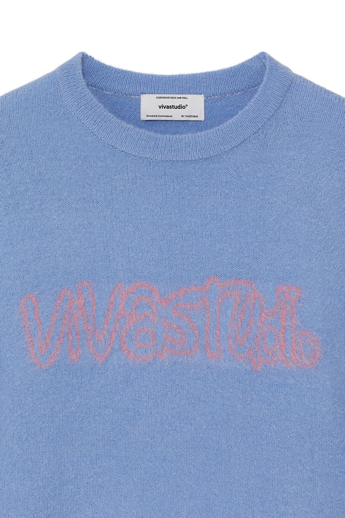 비바스튜디오(VIVASTUDIO) ROMANCE VIVA ROUND KNIT [BLUE]