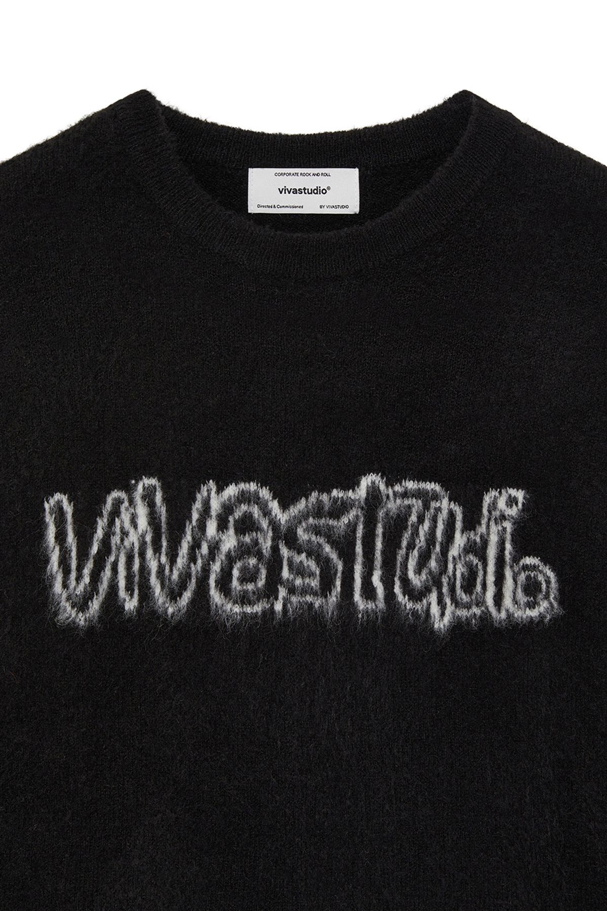 비바스튜디오(VIVASTUDIO) ROMANCE VIVA ROUND KNIT [BLACK]