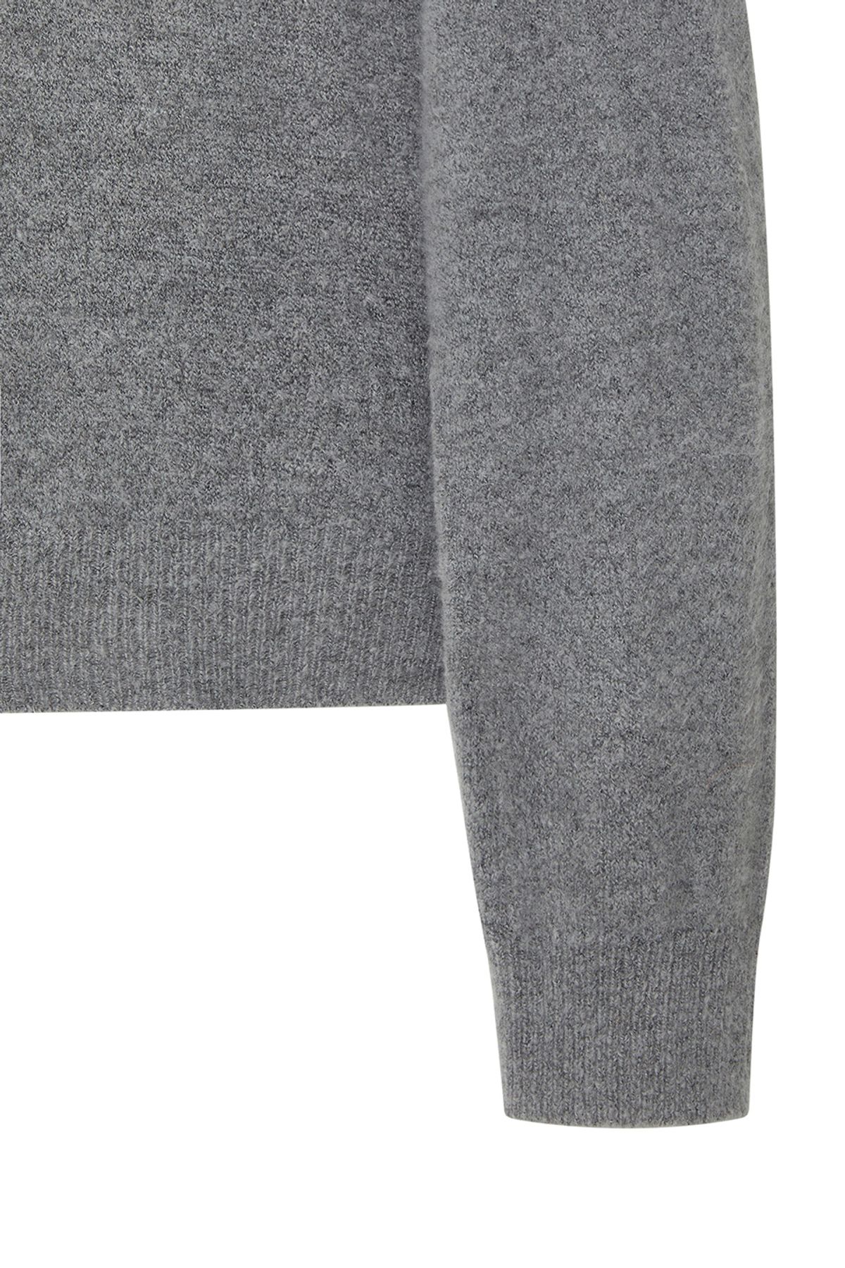비바스튜디오(VIVASTUDIO) VESPER LOGO KNIT ZIP-UP [MELANGE GRAY]