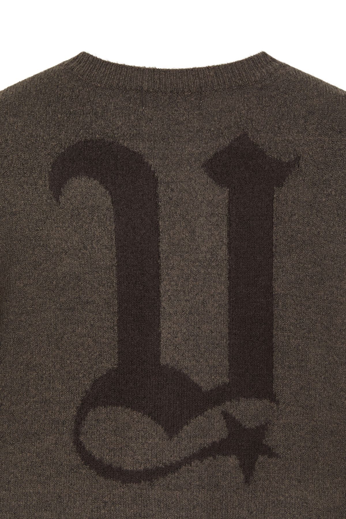 비바스튜디오(VIVASTUDIO) VESPER LOGO KNIT ZIP-UP [BROWN]