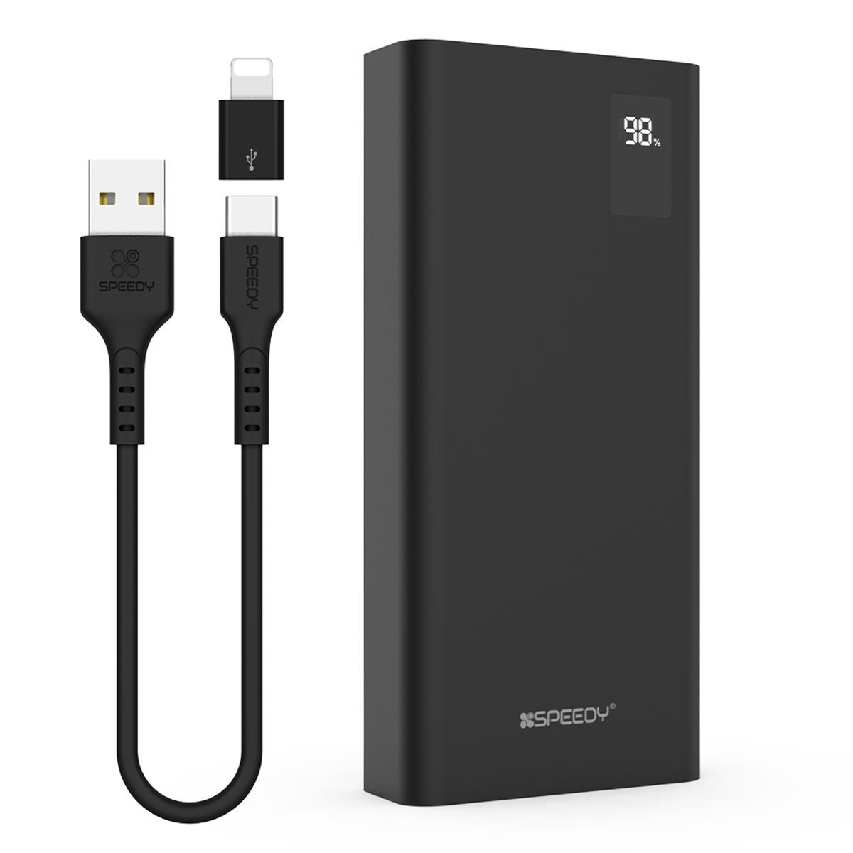 스피디(SPEEDY) 슬림핏 PD 20W 고속충전 보조배터리 20000mAh (+C타입 케이블)