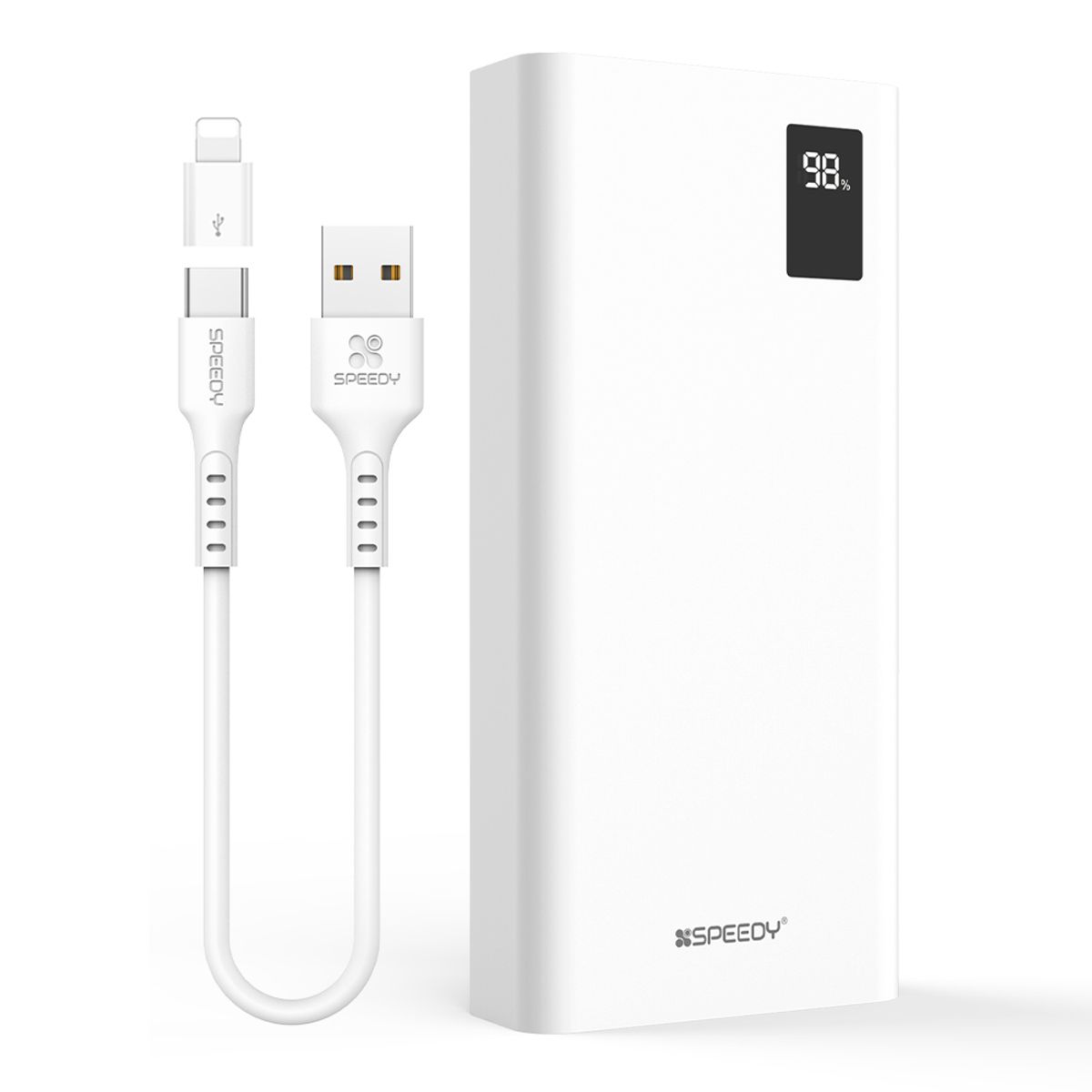 스피디(SPEEDY) 슬림핏 PD 20W 고속충전 보조배터리 20000mAh (+C타입 케이블)