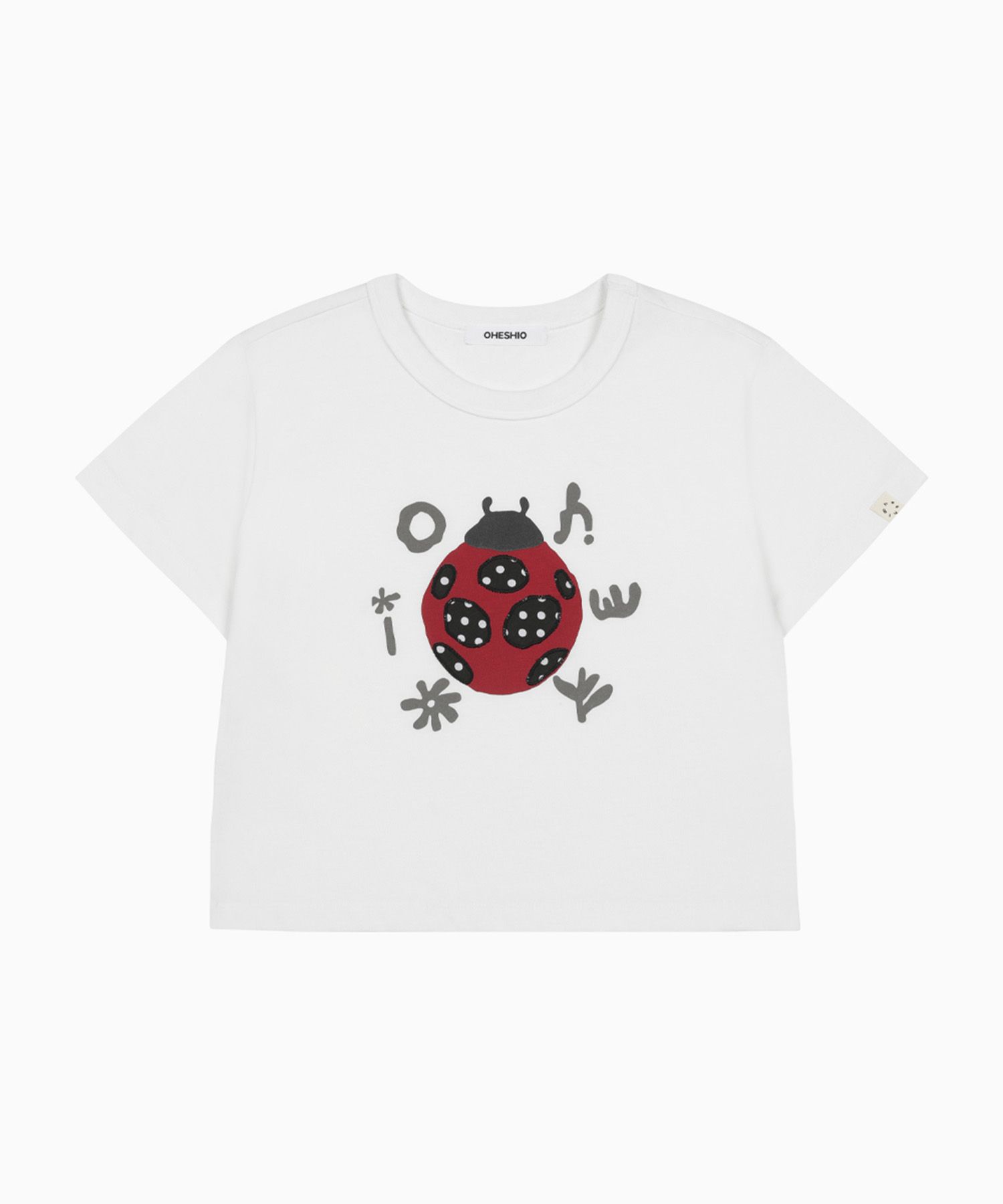 ◆OHESHIO◆ DOT BUG PATCHY TSHIRT IVORY 25SS-12011OD MUSINSA | OHESHIO DOT BUG PATCHY T-SHIRT, IVORY