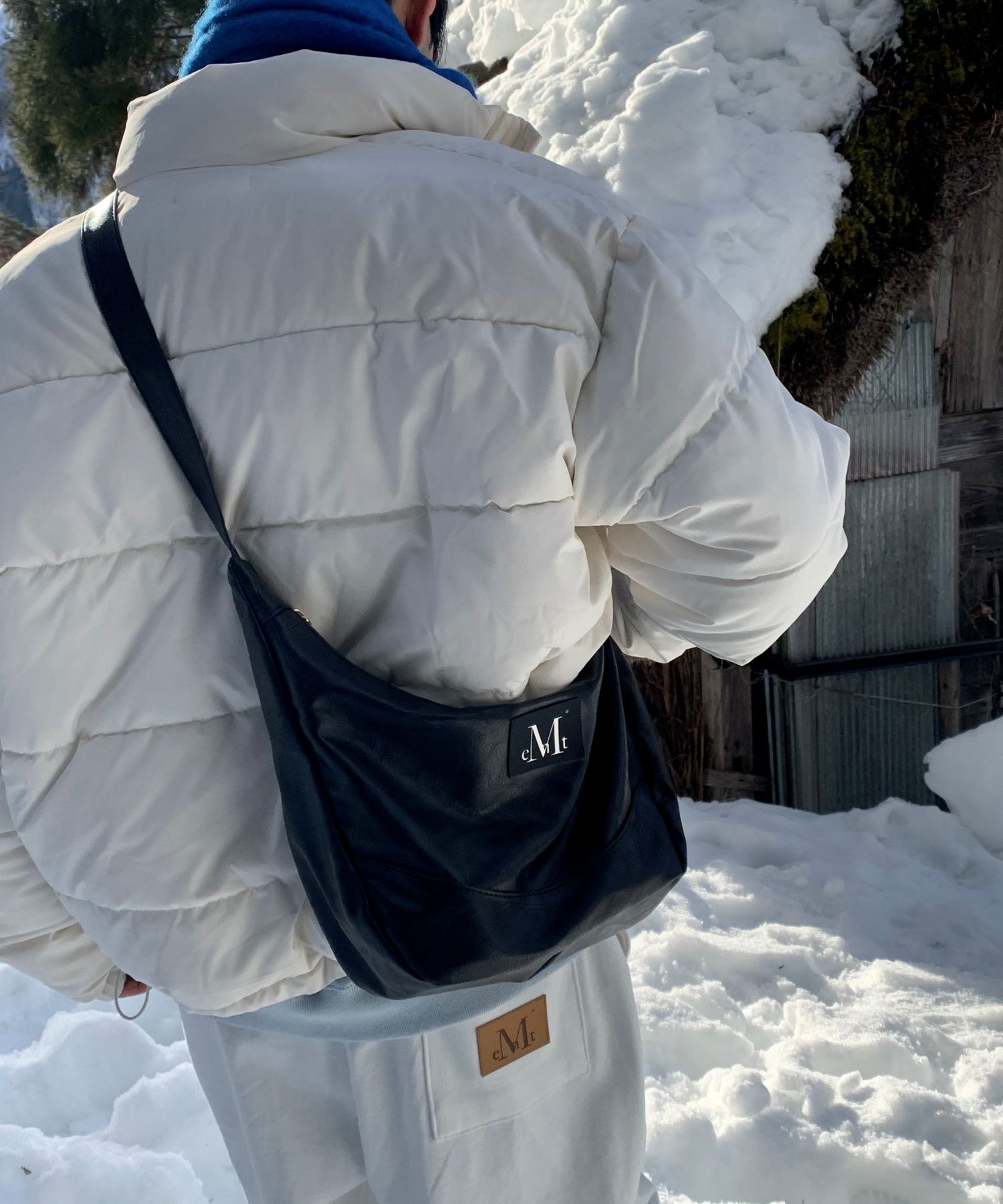 MUCENT☆大人気♪Croa One Buckle Leather Shoulder Bag Unisex MUSINSA | MUCENT Croa One Buckle Leather Shoulder Bag Unisex