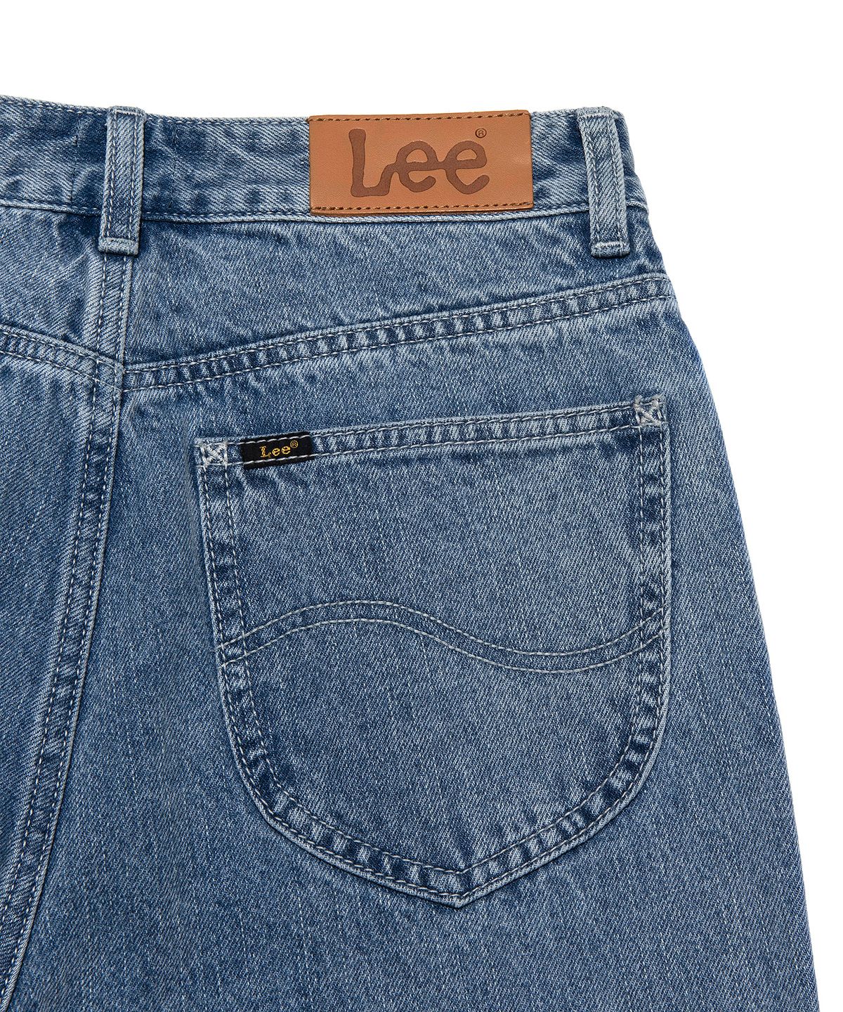 리(LEE) 우먼 스트레이트핏 데님 팬츠 인디고 미듐