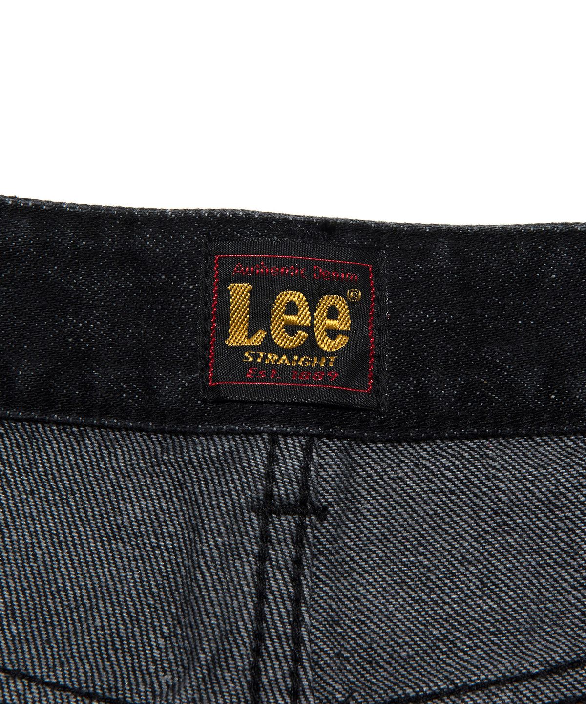 리(LEE) 우먼 스트레이트핏 데님 팬츠 블랙 워시드
