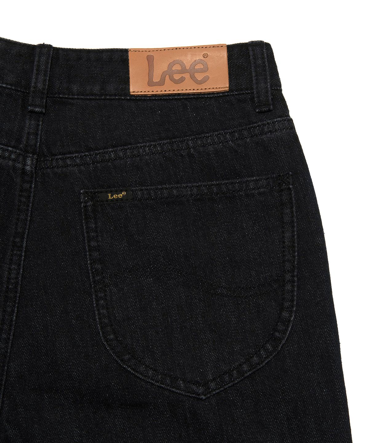 리(LEE) 우먼 스트레이트핏 데님 팬츠 블랙 워시드