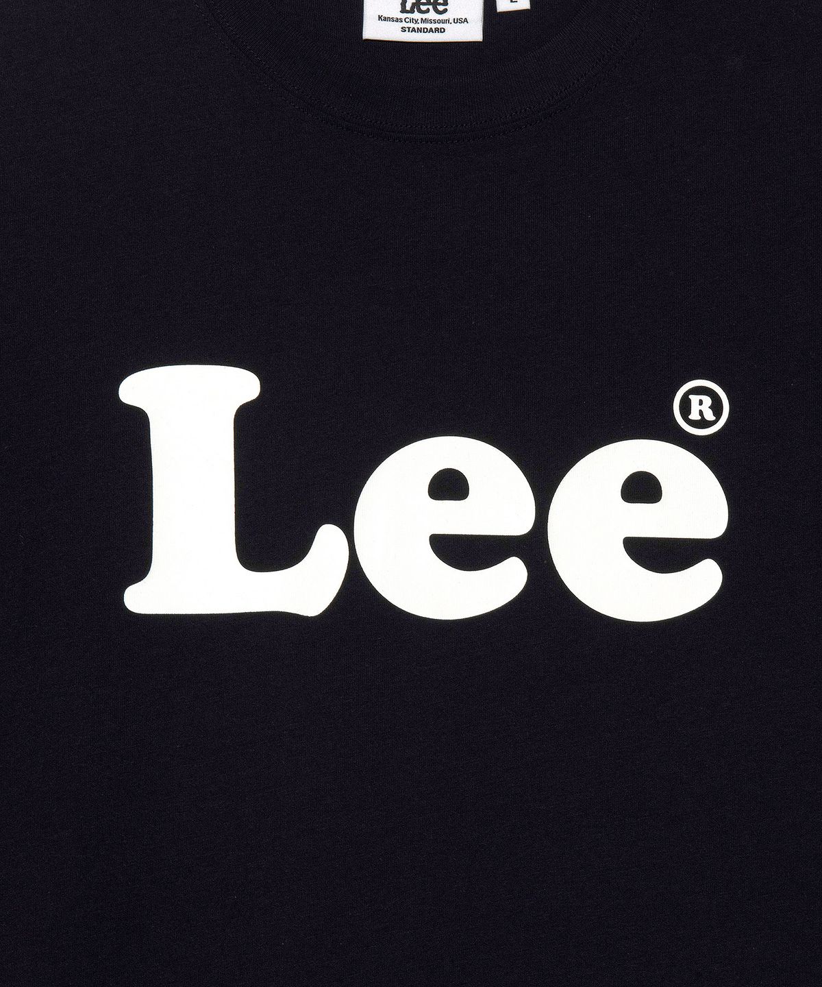 리(LEE) 빈티지 빅 로고 티셔츠 블랙