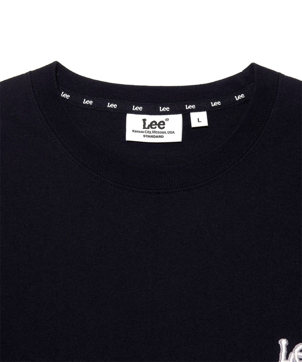 리(LEE) 스몰 로고 티셔츠 블랙
