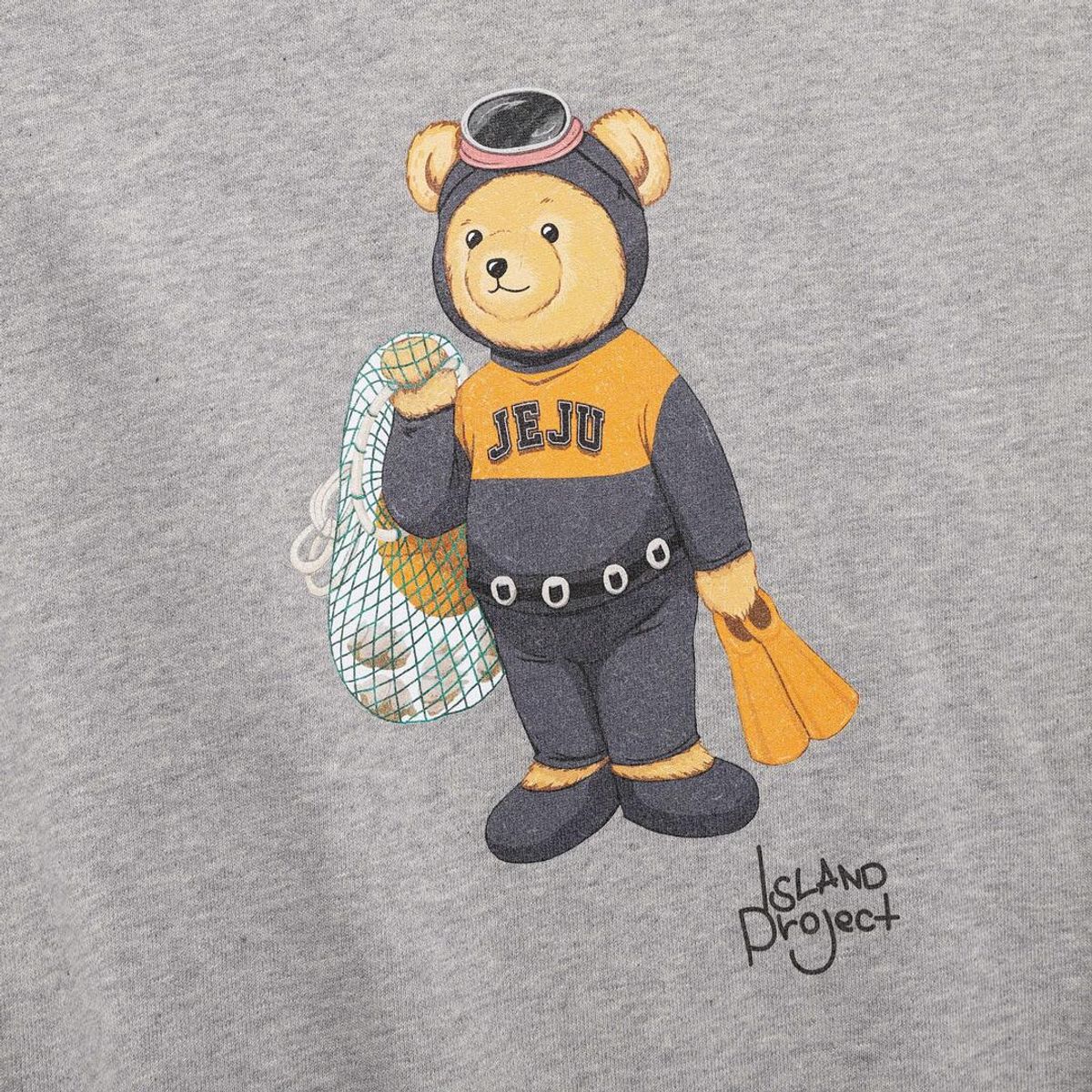 아일랜드 프로젝트(ISLAND PROJECT) Diver Bear Sweatshirt - Gray