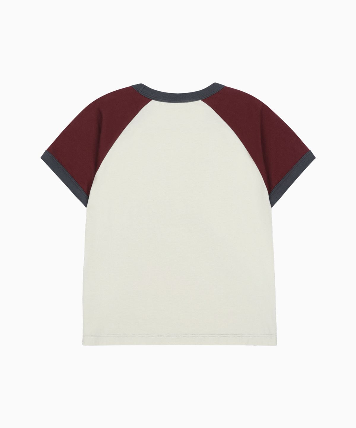 오헤시오(OHESHIO) APPLE RAGLAN T-SHIRT, BURGUNDY