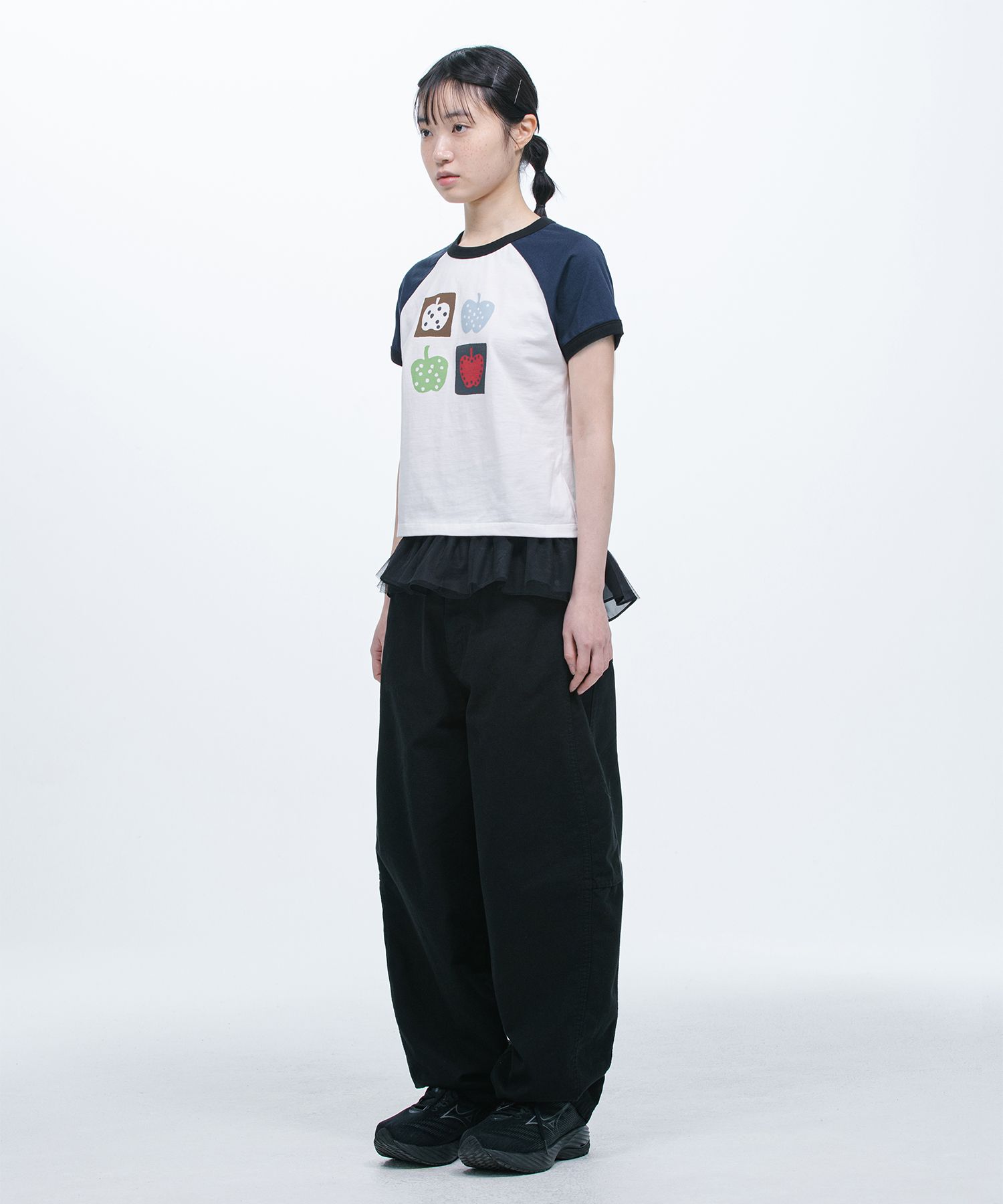 トップス OHESHIO apple raglan t-shirt MUSINSA公式 | OHESHIO APPLE RAGLAN T-SHIRT, WHITE