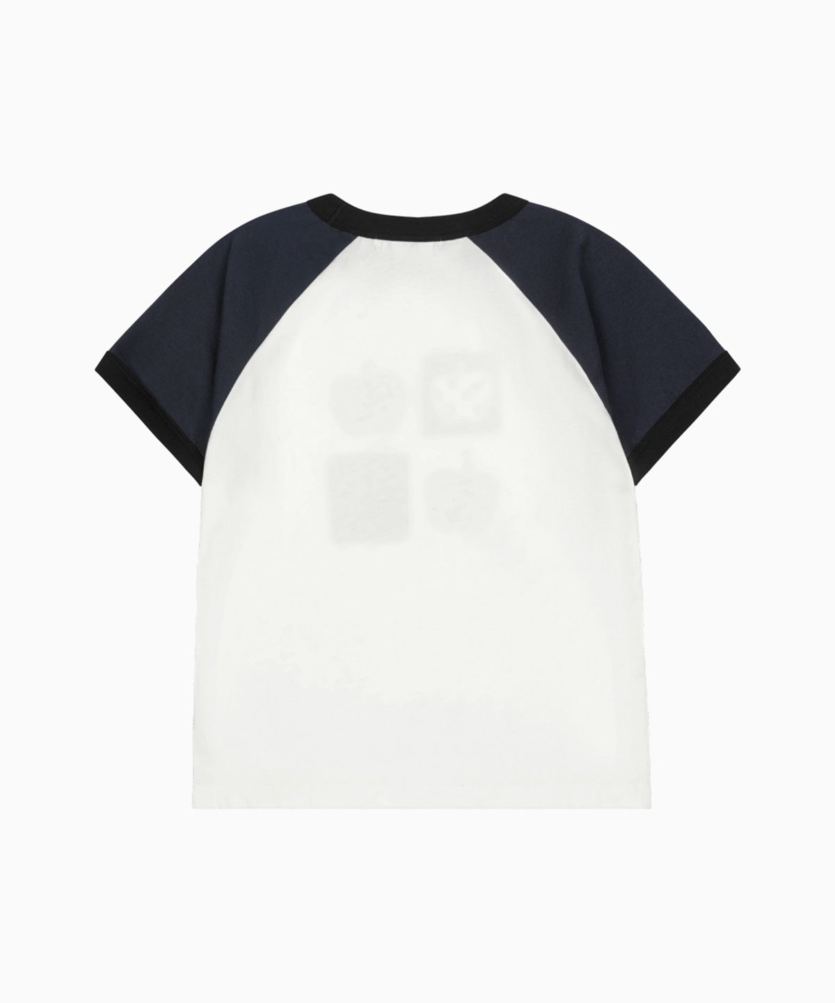 오헤시오(OHESHIO) APPLE RAGLAN T-SHIRT, WHITE