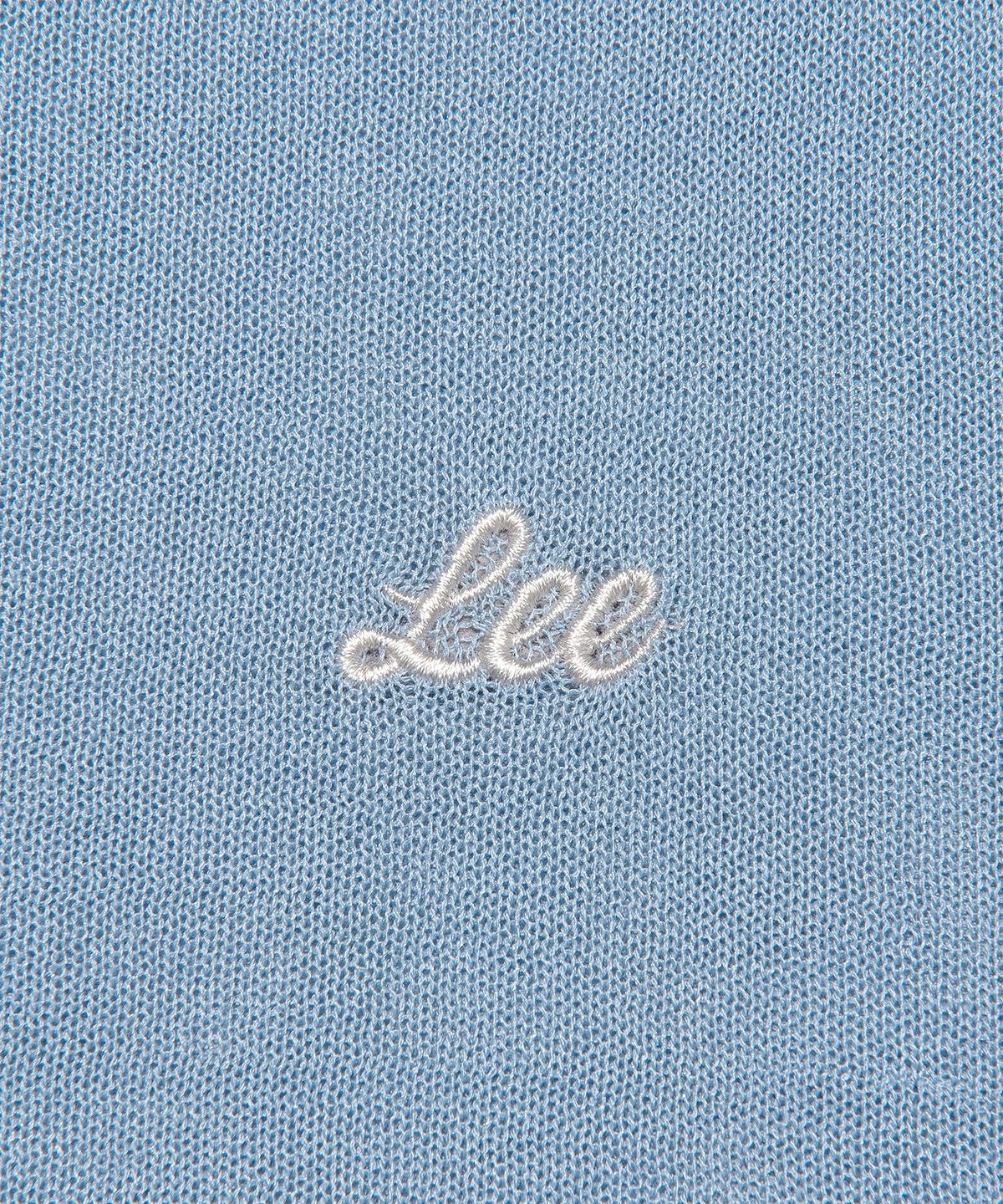 리(LEE) 우먼 라운드넥 가디건 스카이 블루