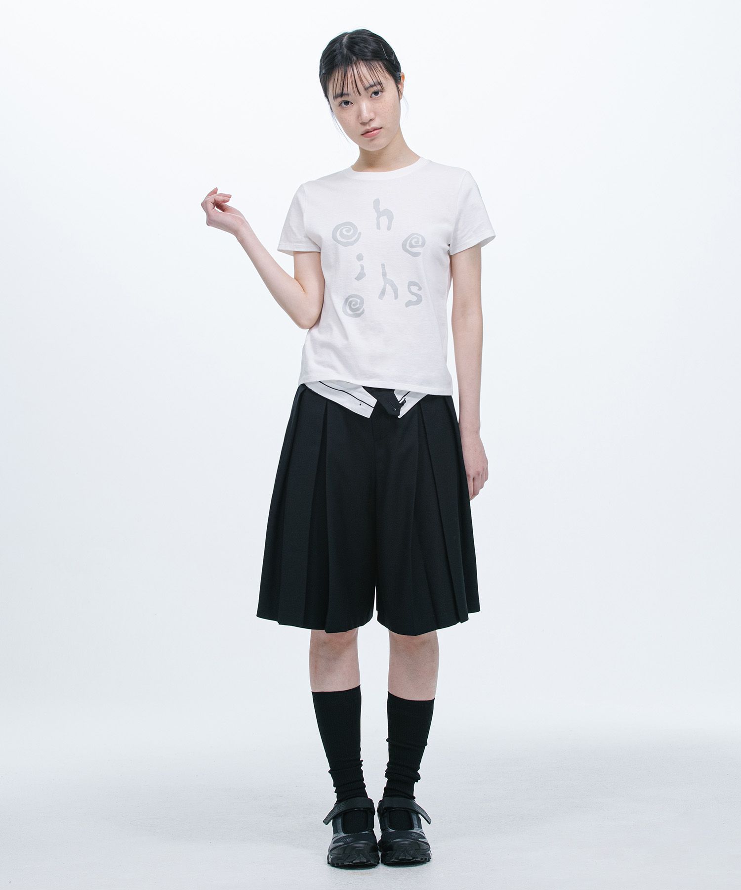 【OHESHIO】ロゴスリム Tシャツ♡ MUSINSA | OHESHIO LOGO SLIM T-SHIRT, WHITE