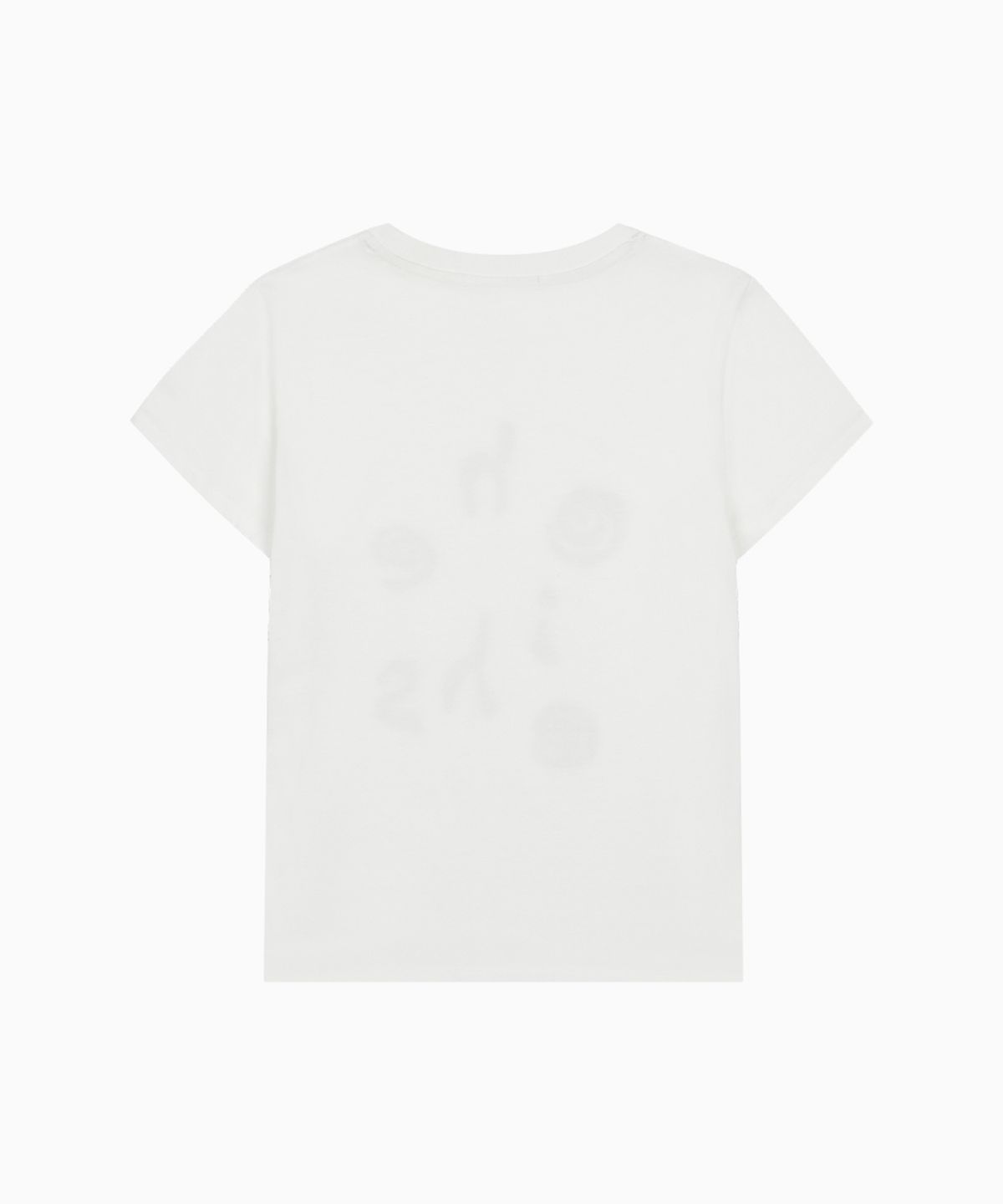 오헤시오(OHESHIO) LOGO SLIM T-SHIRT, WHITE