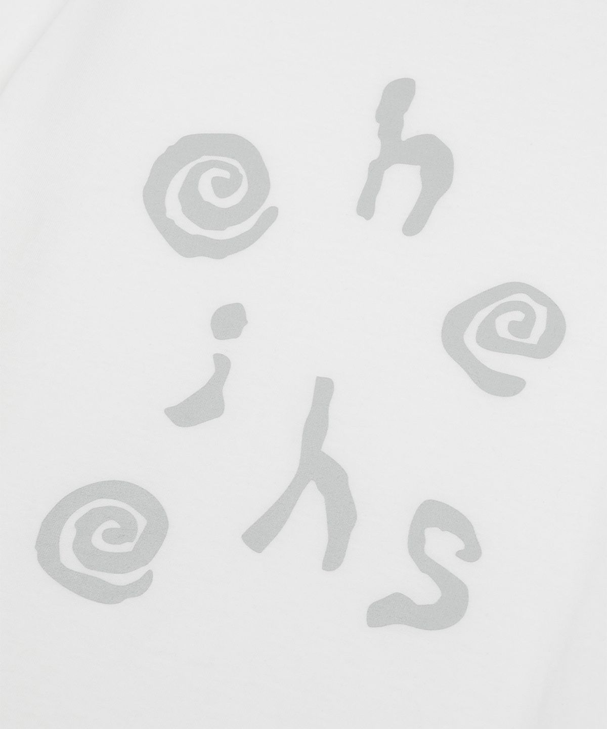 오헤시오(OHESHIO) LOGO SLIM T-SHIRT, WHITE