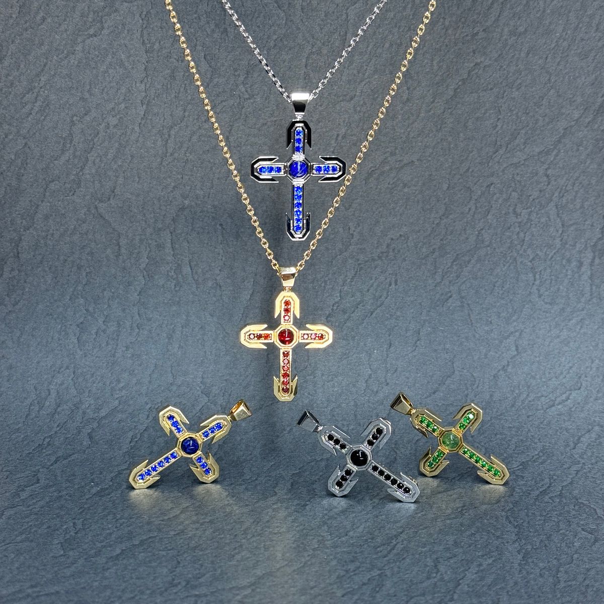 쿠도스(KUDOS) Ritzy Cross Necklace (All Ice Ver.)