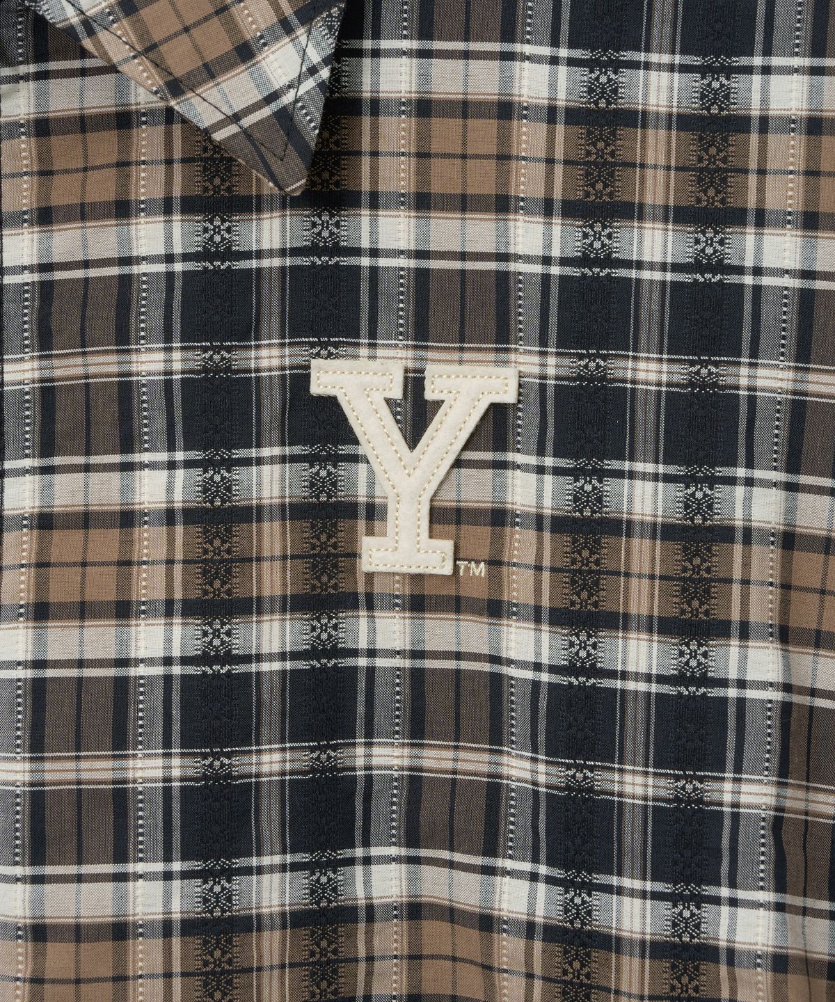 예일(YALE) [2-WAY] Y로고 체크 블루종_블랙