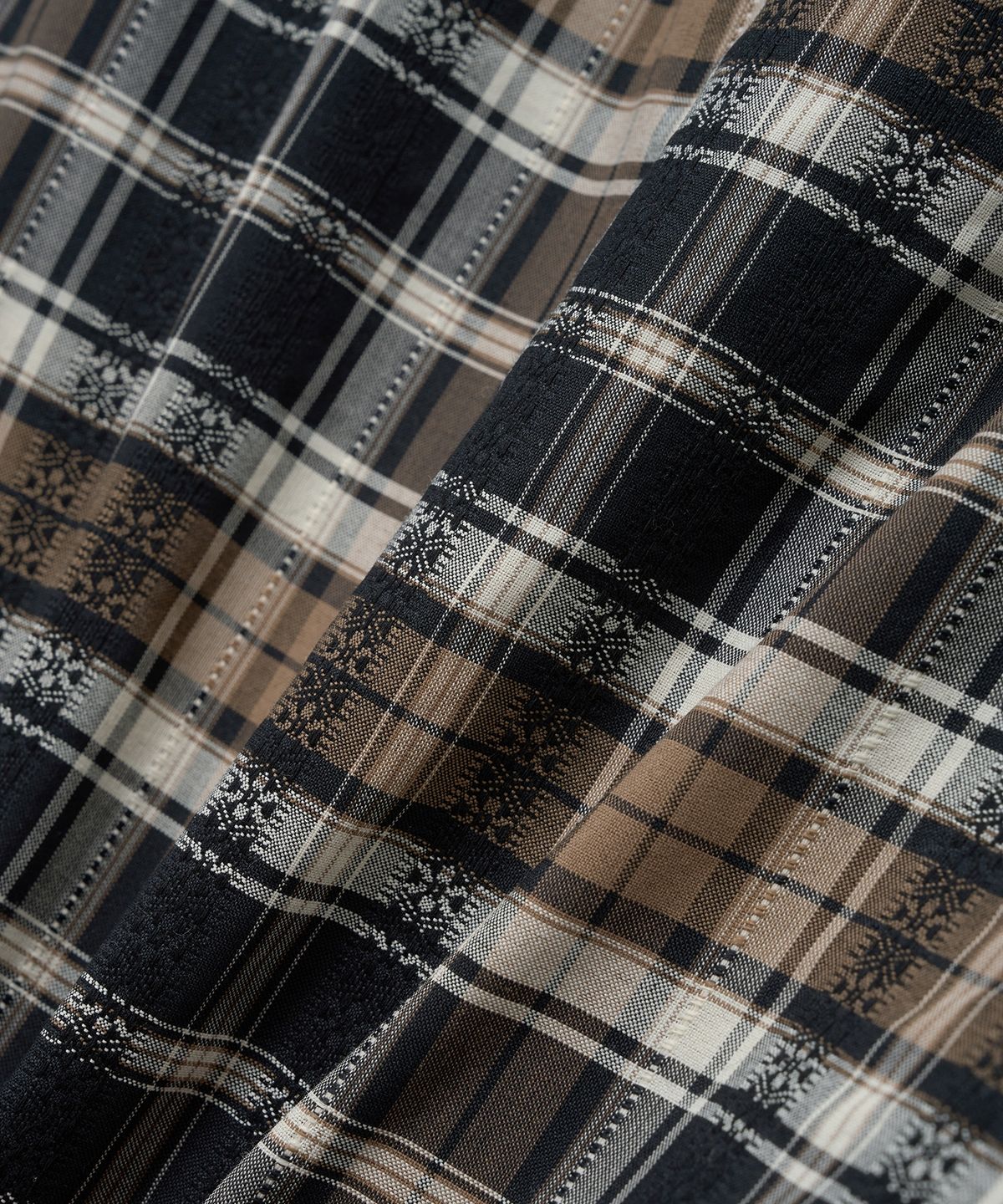 예일(YALE) [2-WAY] Y로고 체크 블루종_블랙