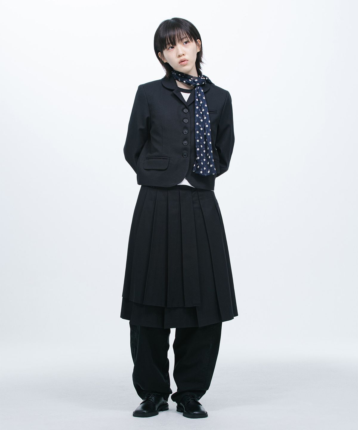 오헤시오(OHESHIO) REGULAR BLAZER JACKET, BLACK