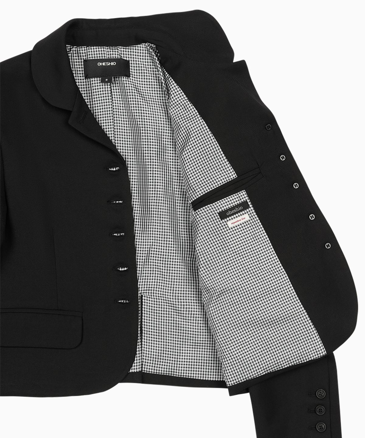 오헤시오(OHESHIO) REGULAR BLAZER JACKET, BLACK