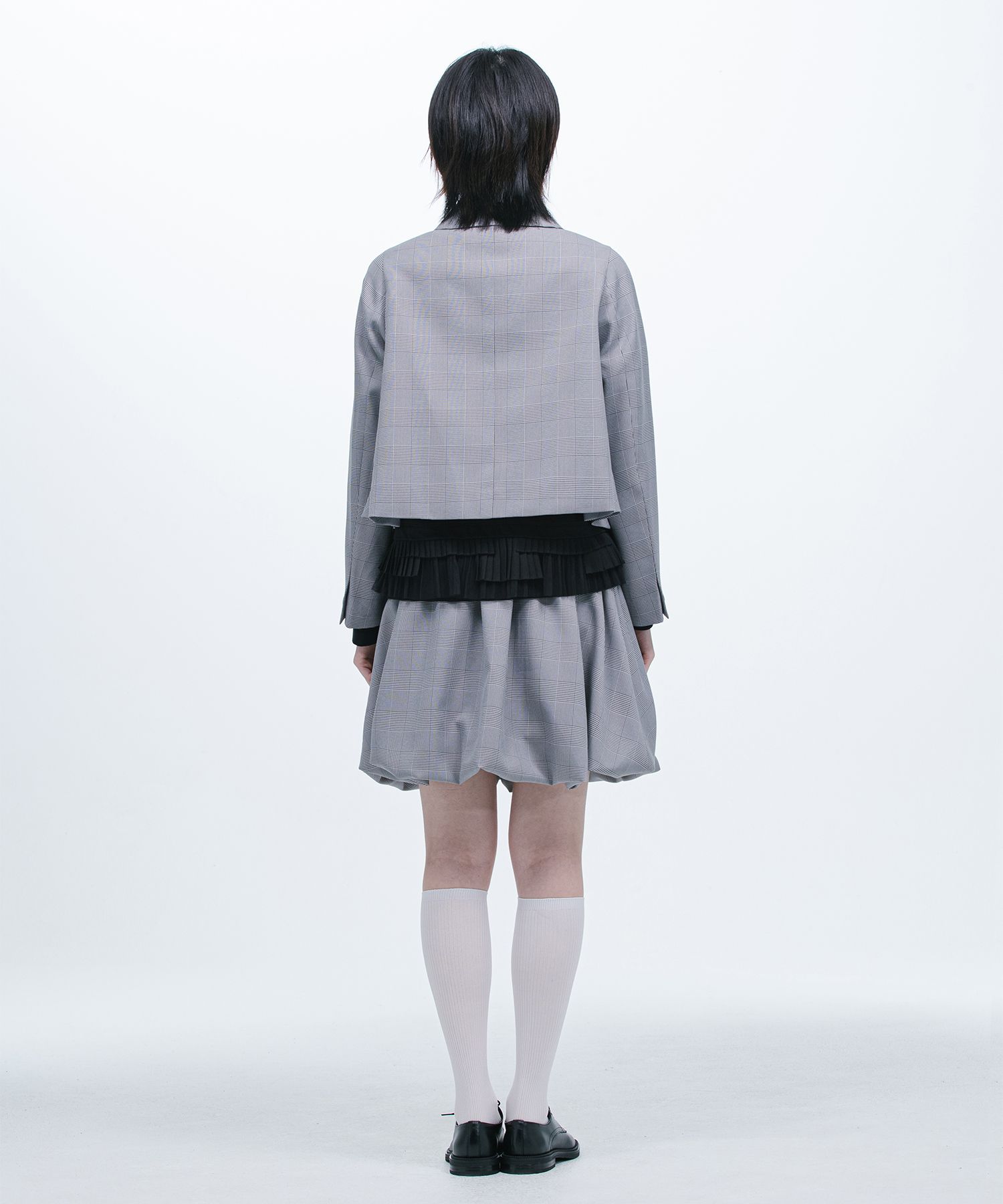 【OHESHIO】 ROUND COLLAR SEMI-CROP JACKET 2色 MUSINSA | OHESHIO ROUND COLLAR SEMI-CROP JACKET, CHECK