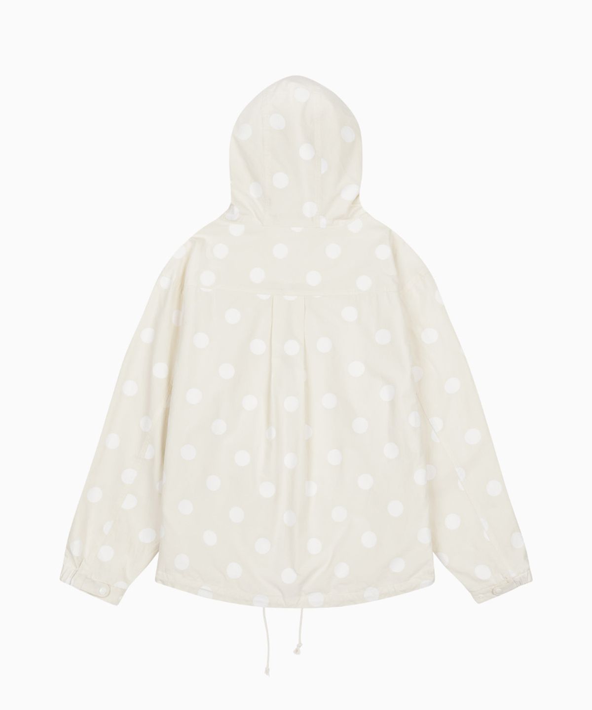 오헤시오(OHESHIO) SHIRT HOODED ZIP-UP, DOT IVORY