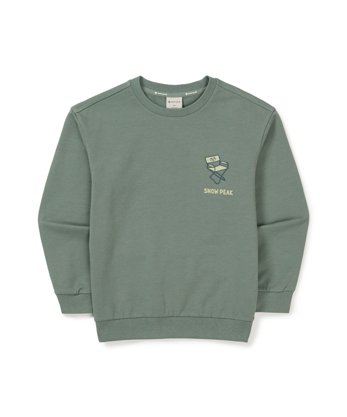 스노우피크 어패럴 키즈(SNOWPEAK APPAREL KIDS) 키즈 캠핑 맨투맨 (S25SKFHT80) Mint