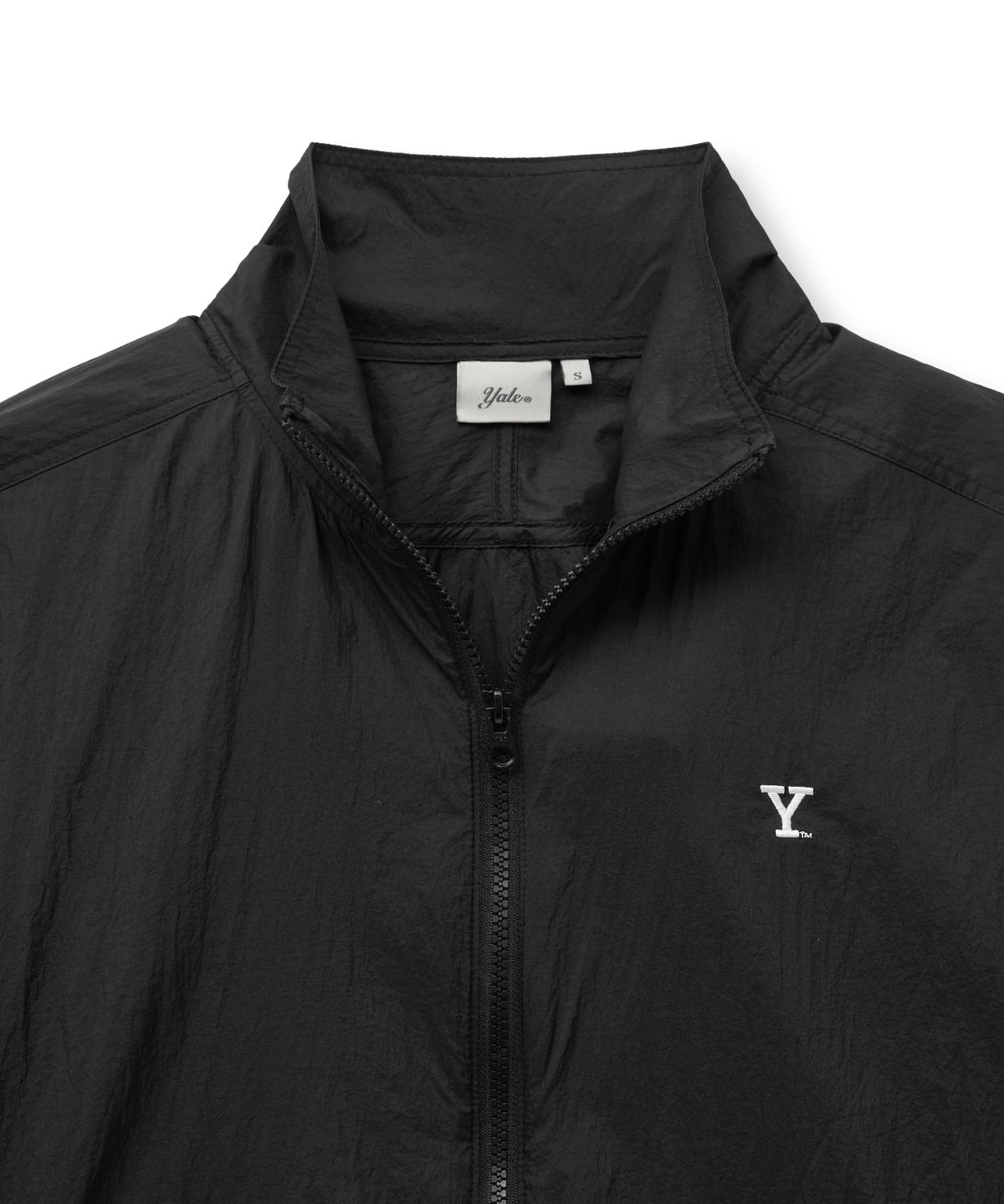 예일(YALE) 나일론 하프 스트링 재킷_블랙
