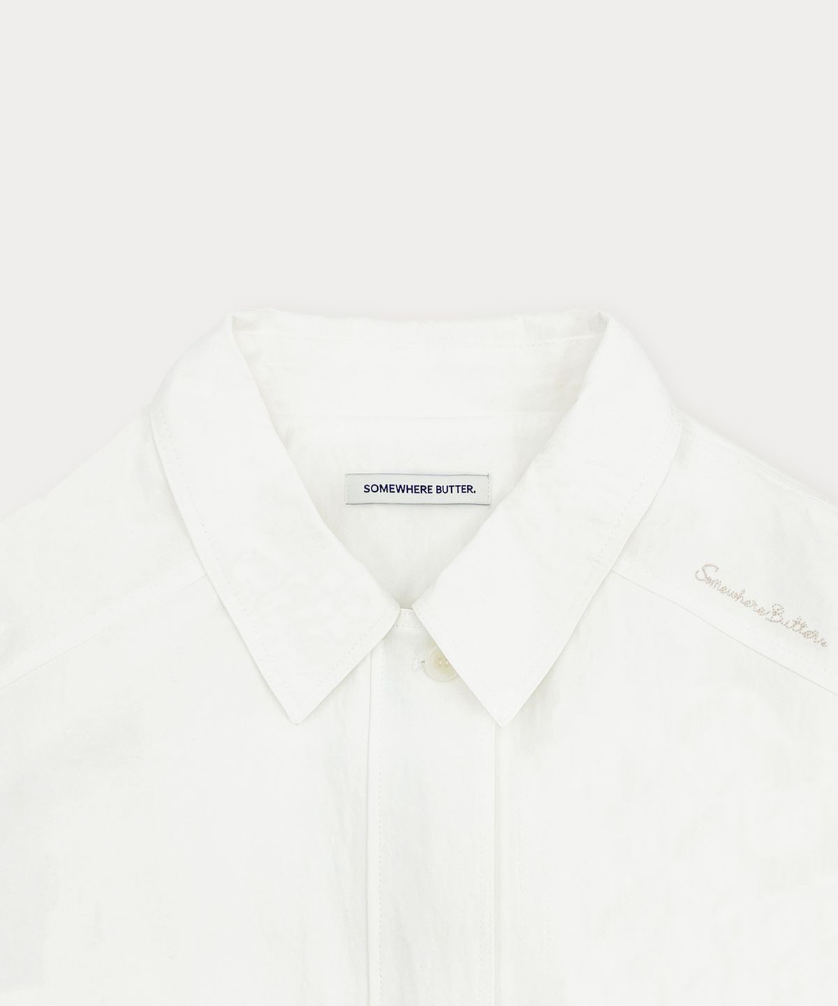 썸웨어버터(SOMEWHEREBUTTER) Salt Bomber Jacket - Ivory