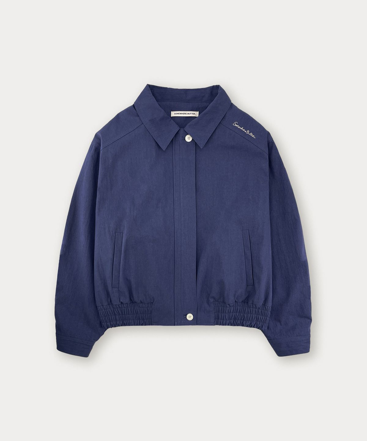썸웨어버터(SOMEWHEREBUTTER) Salt Bomber Jacket - Vintage Blue