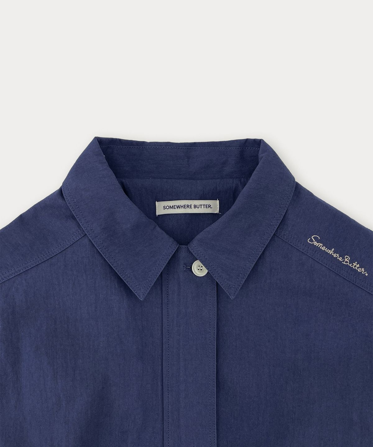썸웨어버터(SOMEWHEREBUTTER) Salt Bomber Jacket - Vintage Blue