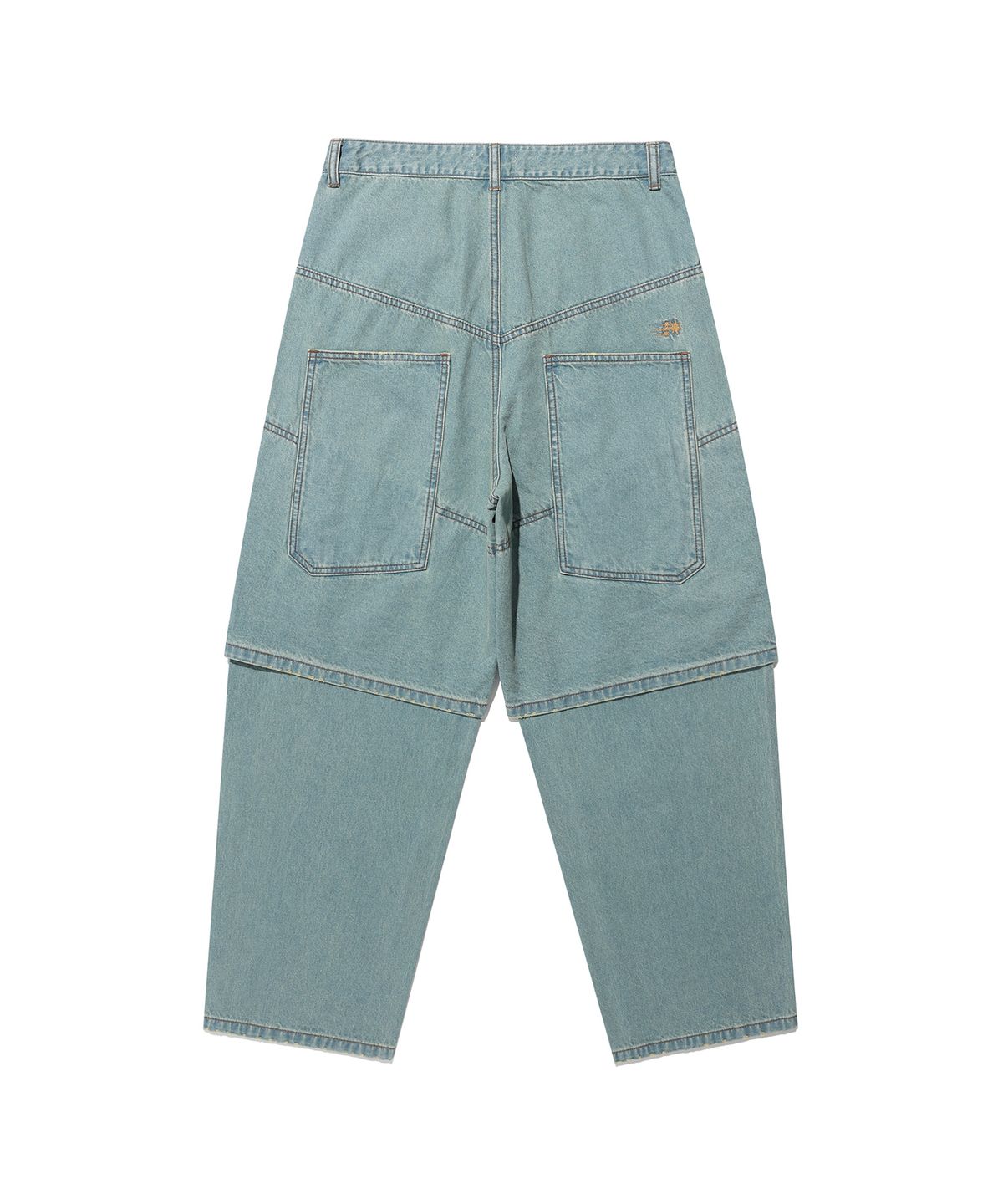 나이스고스트클럽(NICEGHOSTCLUB) LAYERED WASHED JEANS_LIGHT BLUE(NG2FSUD100A)