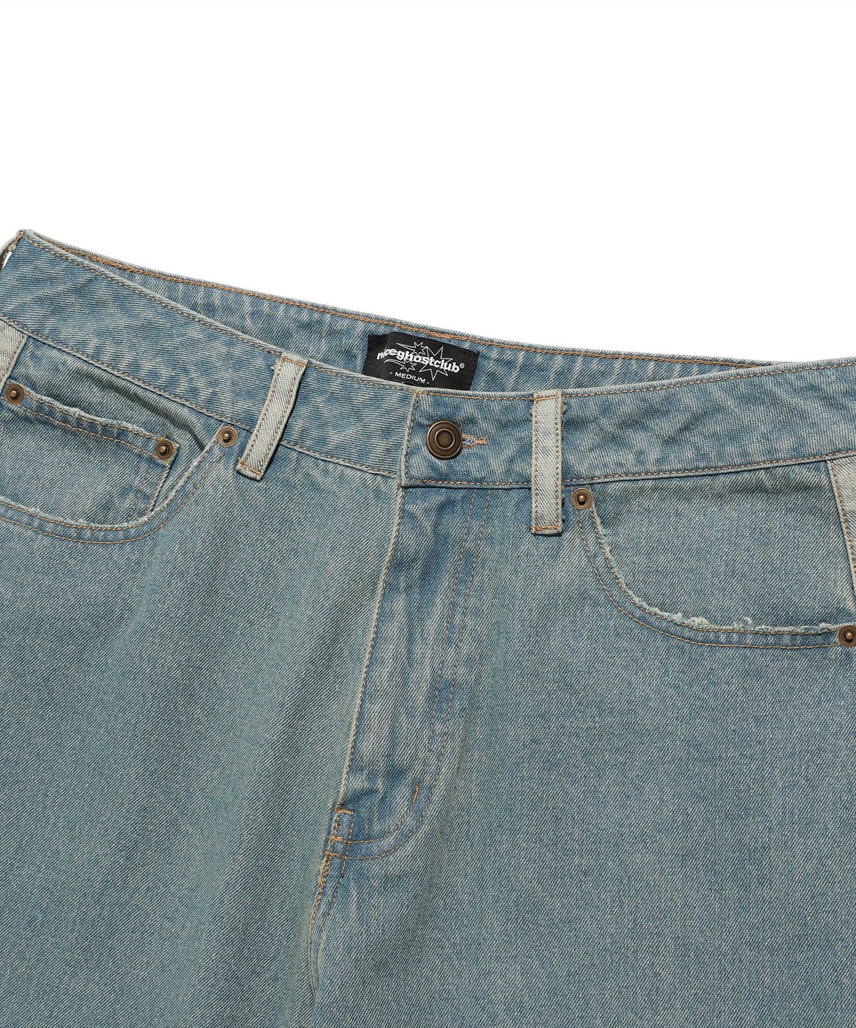 나이스고스트클럽(NICEGHOSTCLUB) SIDE PANEL BOOTSCUT JEANS_LIGHT BLUE(NG2FSUD102A)