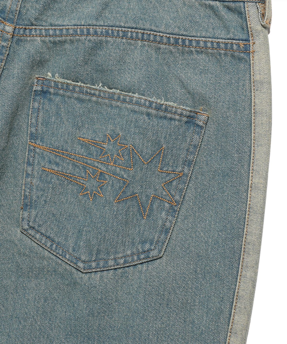 나이스고스트클럽(NICEGHOSTCLUB) SIDE PANEL BOOTSCUT JEANS_LIGHT BLUE(NG2FSUD102A)