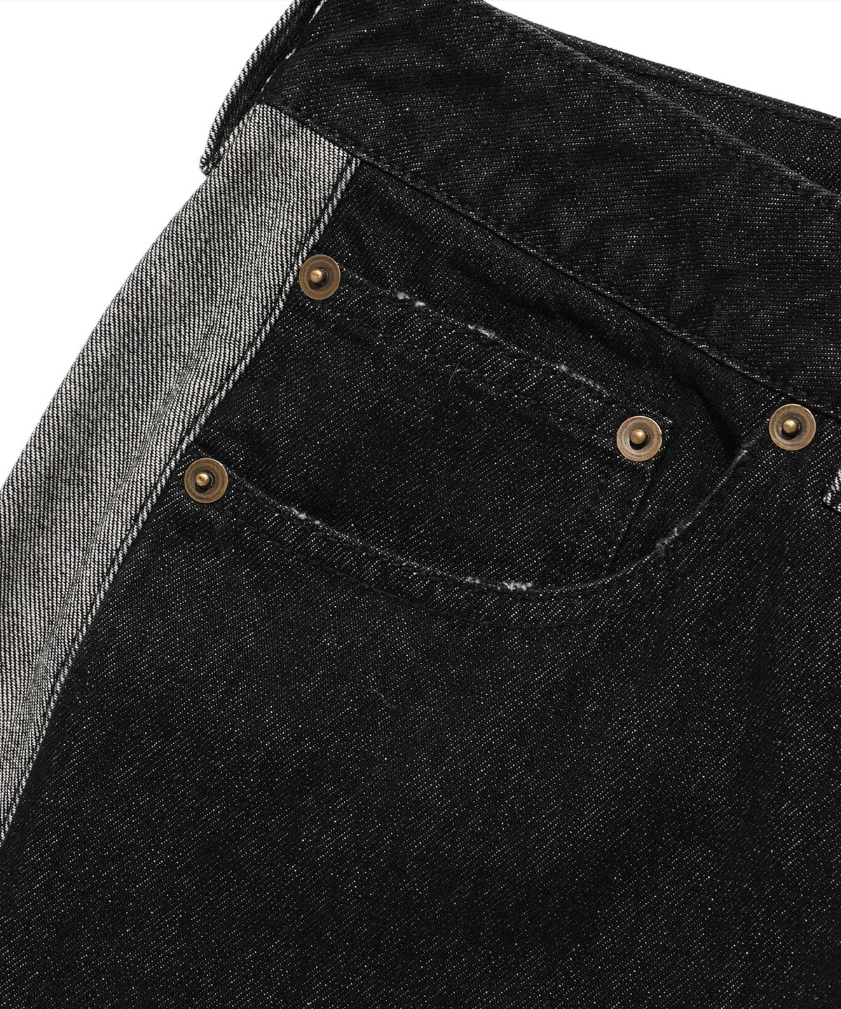 나이스고스트클럽(NICEGHOSTCLUB) SIDE PANEL BOOTSCUT JEANS_BLACK(NG2FSUD102A)