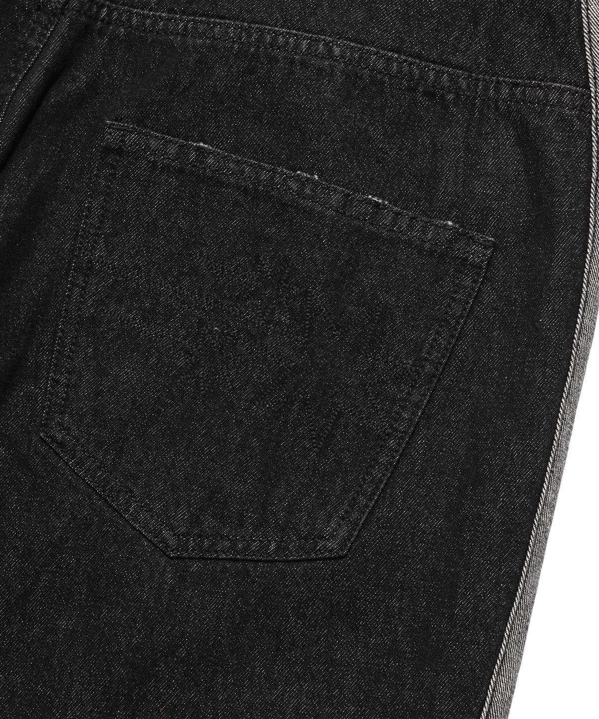 나이스고스트클럽(NICEGHOSTCLUB) SIDE PANEL BOOTSCUT JEANS_BLACK(NG2FSUD102A)