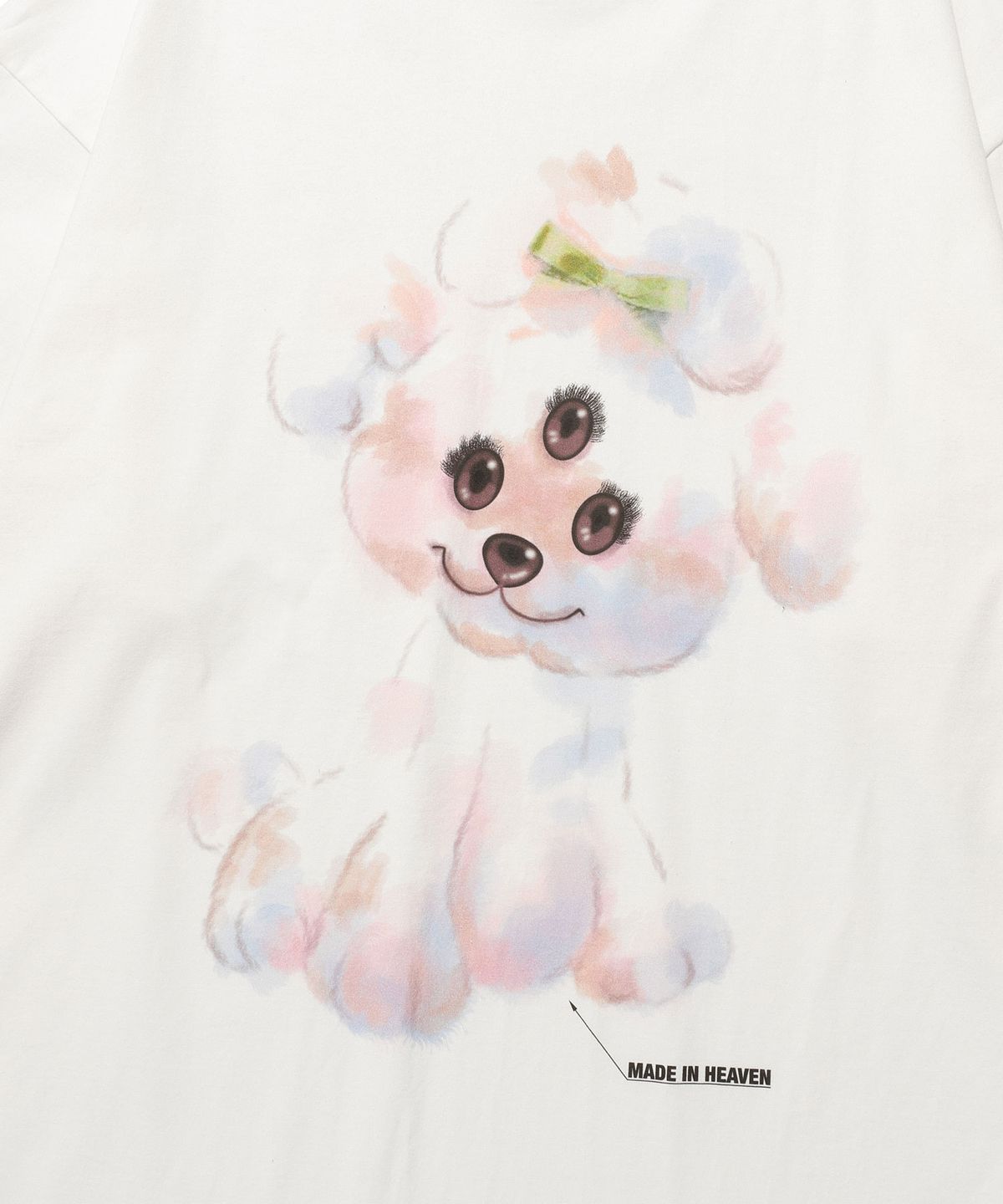 나이스고스트클럽(NICEGHOSTCLUB) 3EYES DOG BIG BIG L/S TEE_WHITE(NG2FSUT551A)