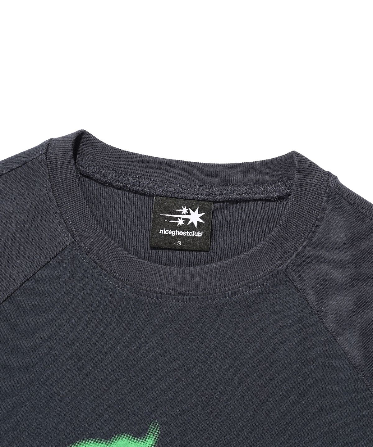 나이스고스트클럽(NICEGHOSTCLUB) STAR LOGO SLIM L/S TEE_CHARCOAL(NG2FSUT553A)