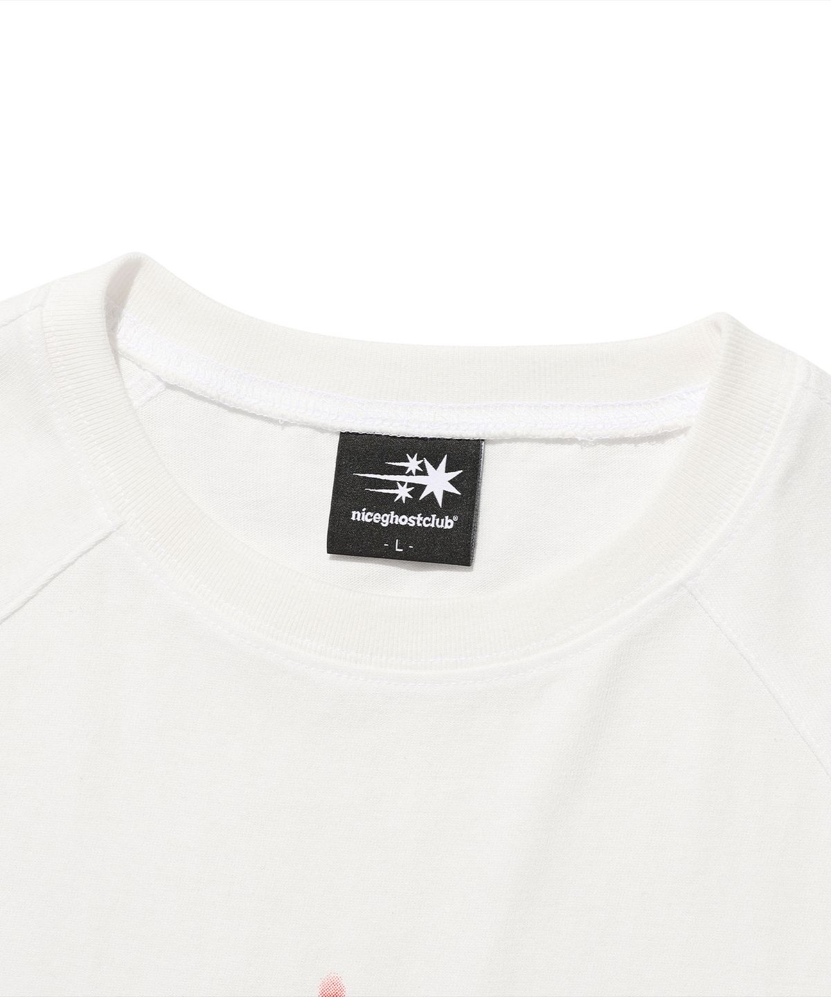 나이스고스트클럽(NICEGHOSTCLUB) STAR LOGO SLIM L/S TEE_WHITE(NG2FSUT553A)