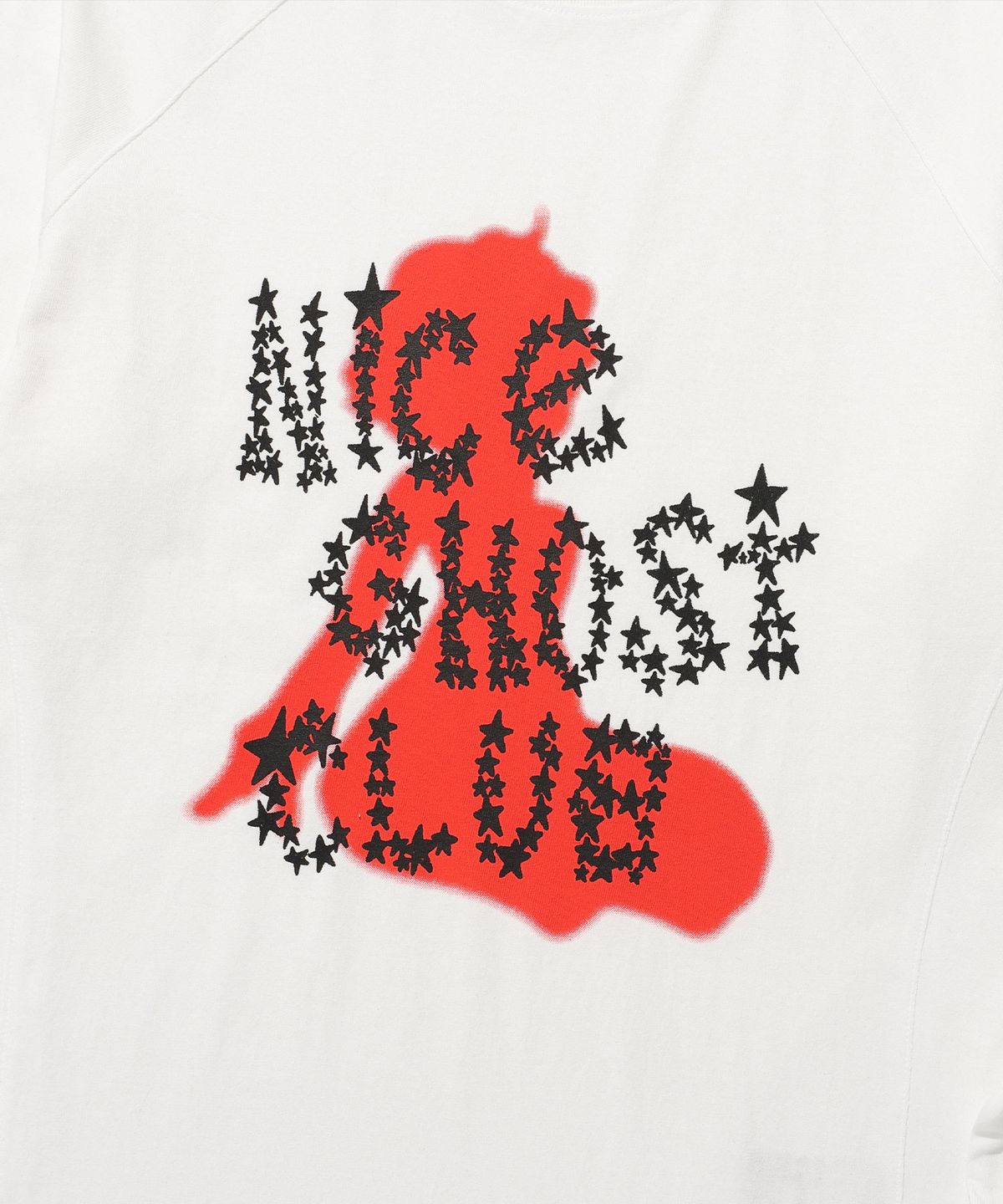 나이스고스트클럽(NICEGHOSTCLUB) STAR LOGO SLIM L/S TEE_WHITE(NG2FSUT553A)