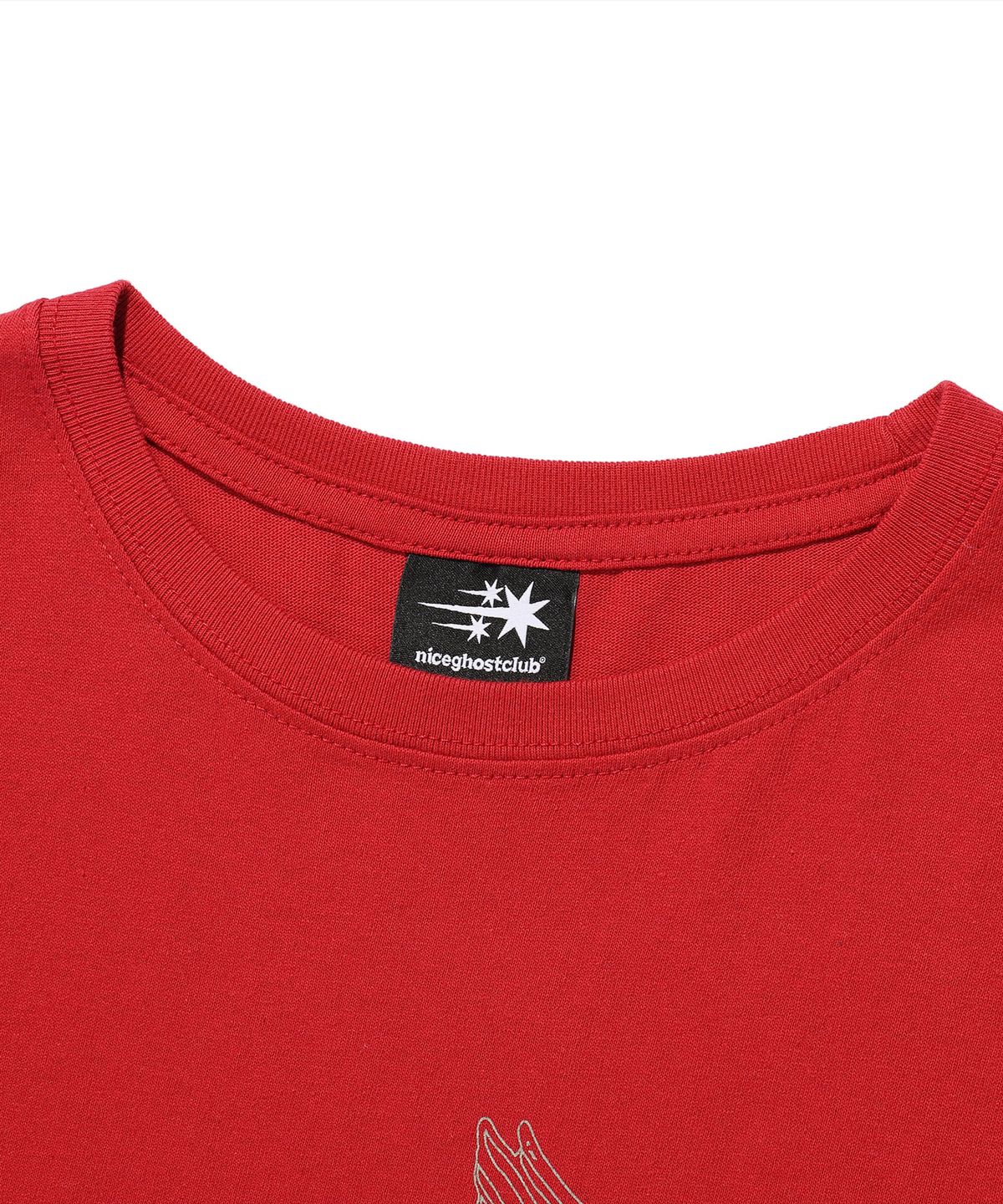 나이스고스트클럽(NICEGHOSTCLUB) UNICORN CIRCLE SLIM L/S TEE_RED(NG2FSUT552A)