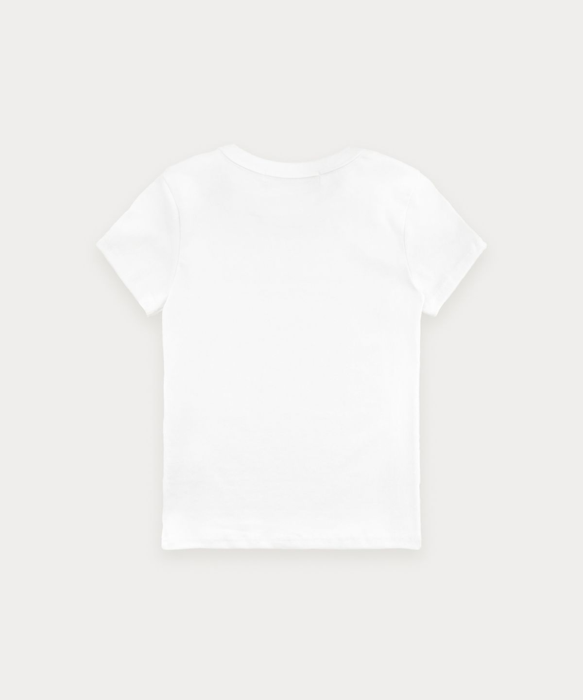 썸웨어버터(SOMEWHEREBUTTER) Snack Logo Crop Top - Ivory